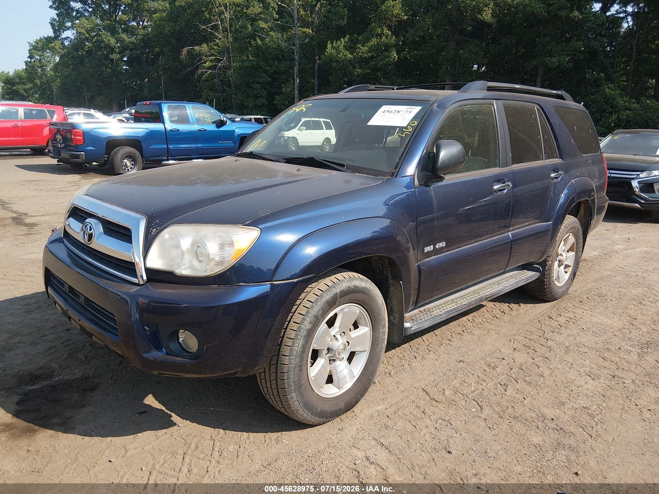 2006 Toyota 4runner Sr5 V6 Синий vin: JTEBU14R860086058