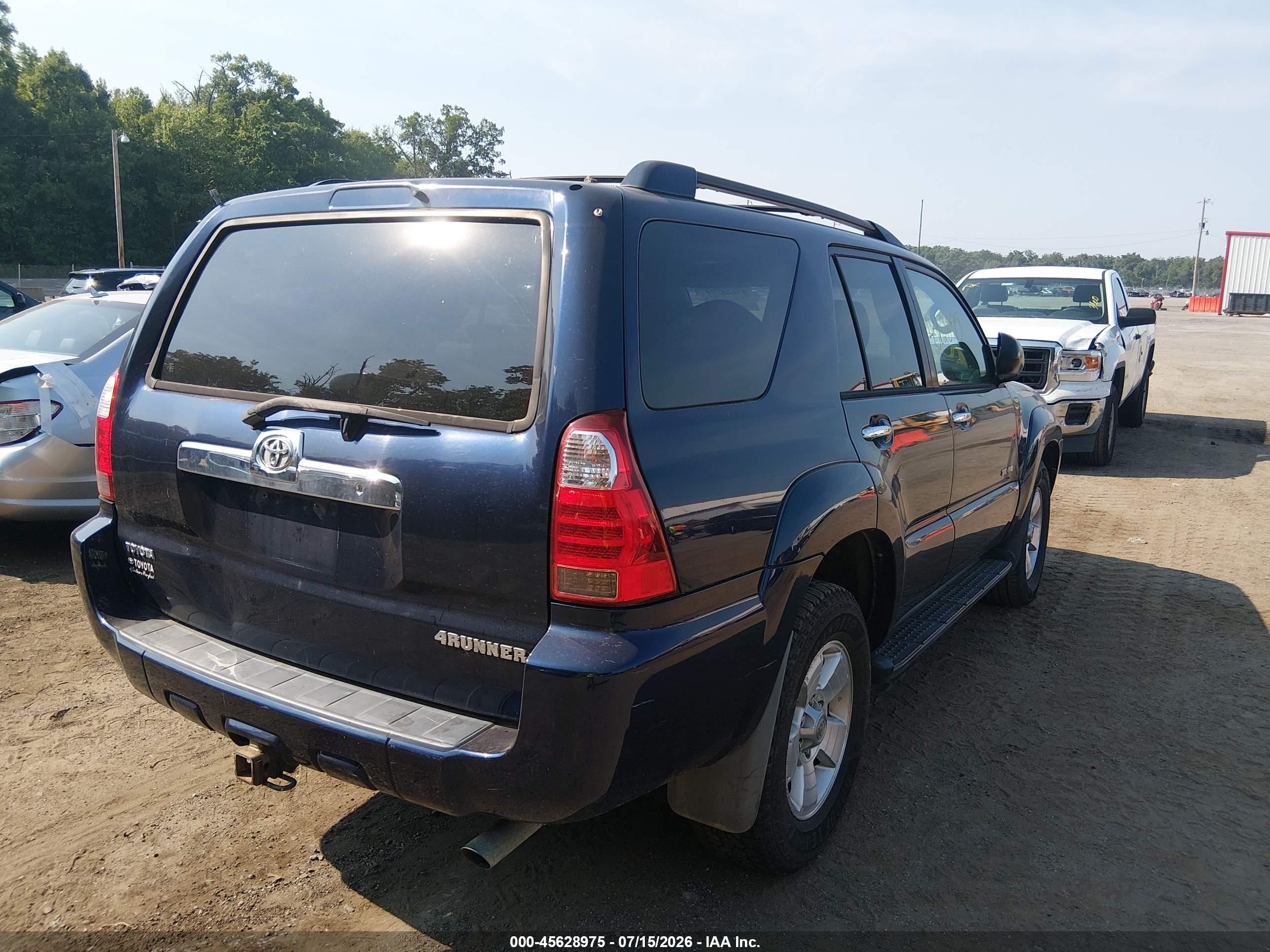 2006 Toyota 4runner Sr5 V6 Синий vin: JTEBU14R860086058