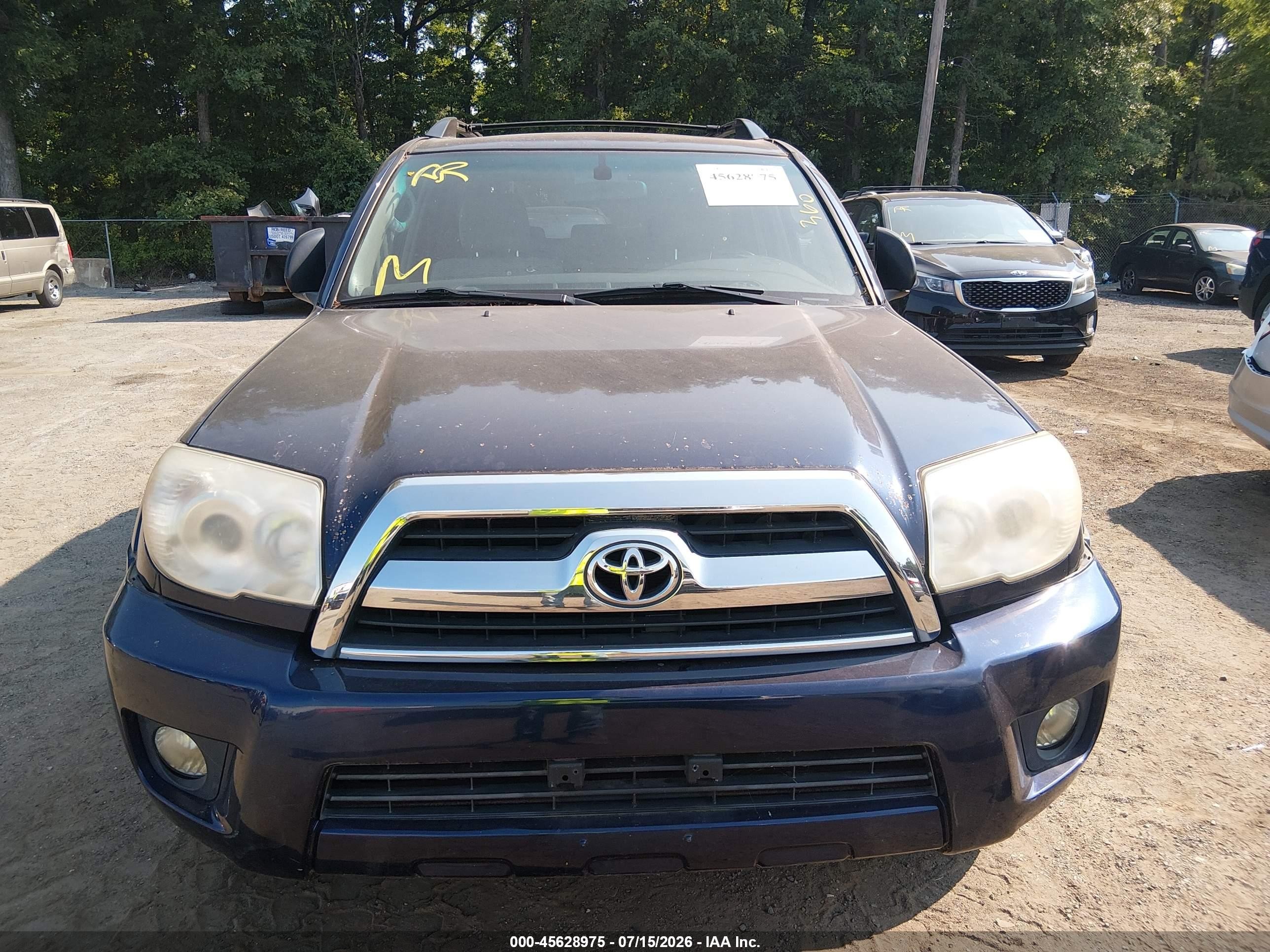 2006 Toyota 4runner Sr5 V6 Синий vin: JTEBU14R860086058