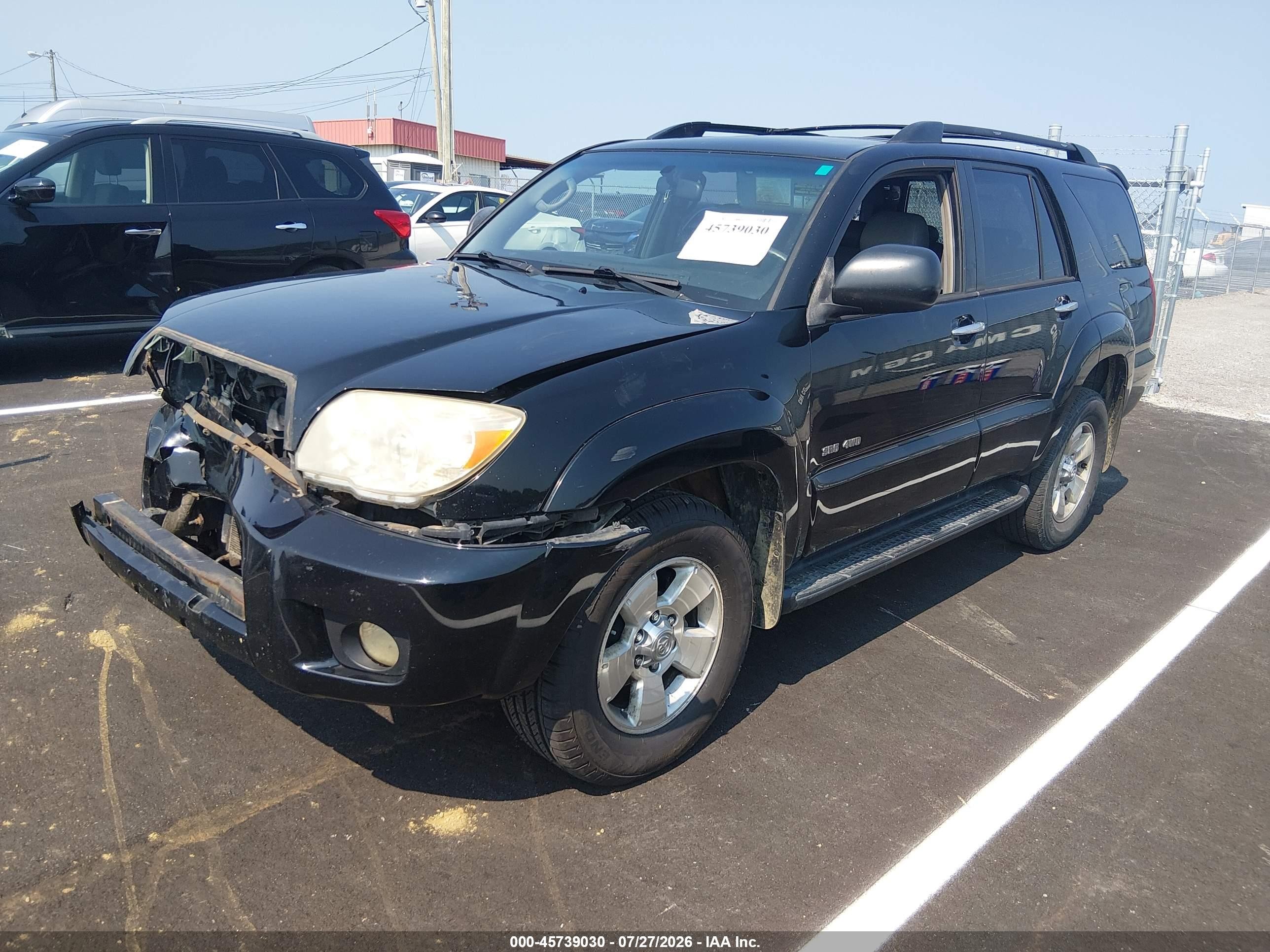 2006 Toyota 4runner Sr5/sport Black vin: JTEBU14R860090840