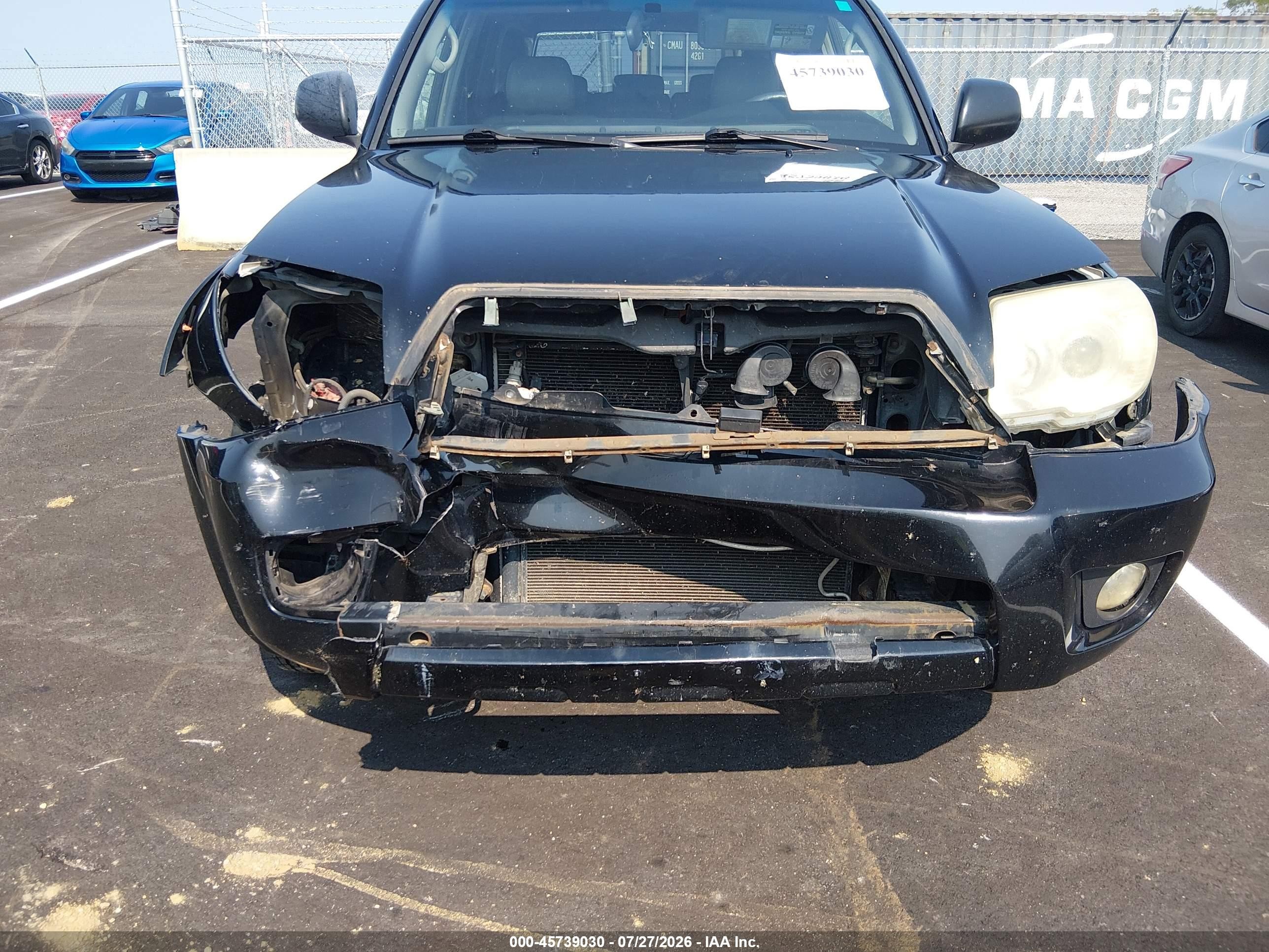 2006 Toyota 4runner Sr5/sport Black vin: JTEBU14R860090840