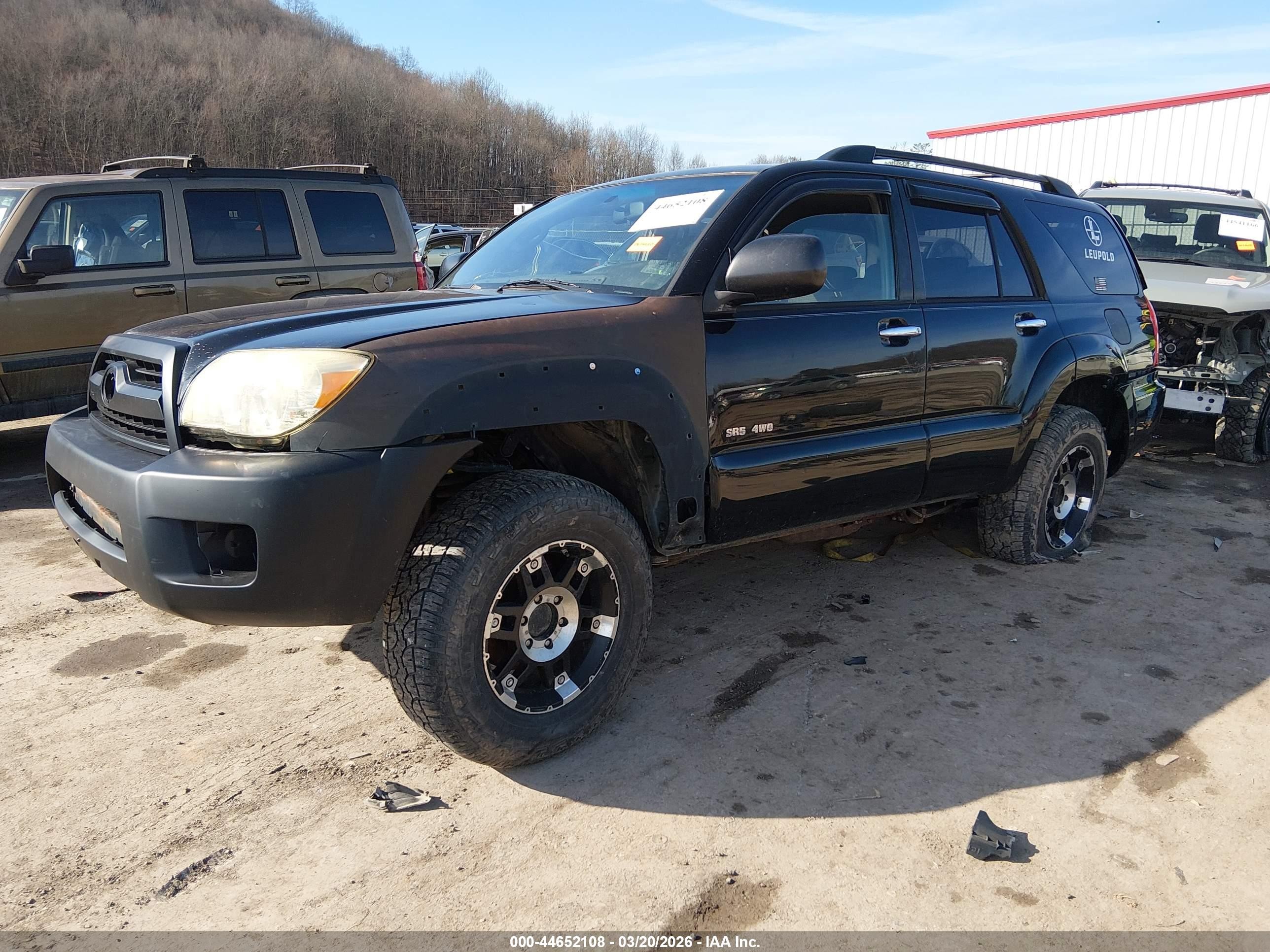 2006 Toyota 4runner Sr5 V6 Black vin: JTEBU14R860097836
