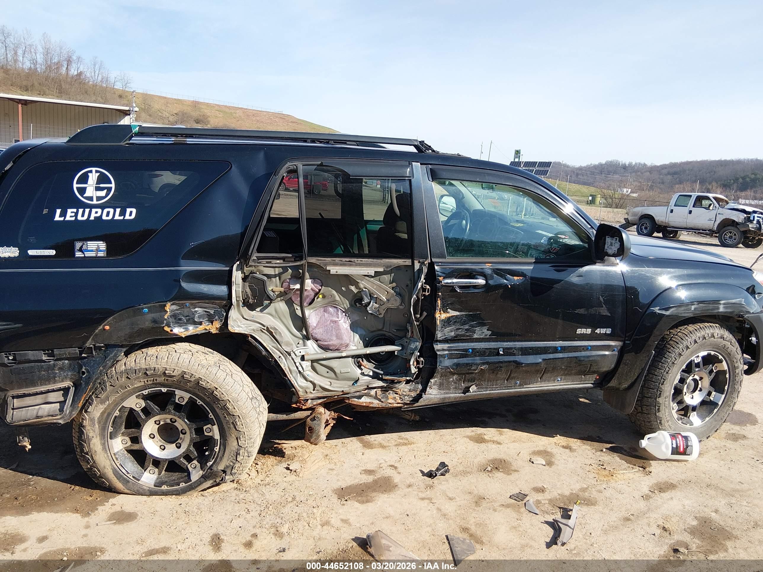 2006 Toyota 4runner Sr5 V6 Black vin: JTEBU14R860097836