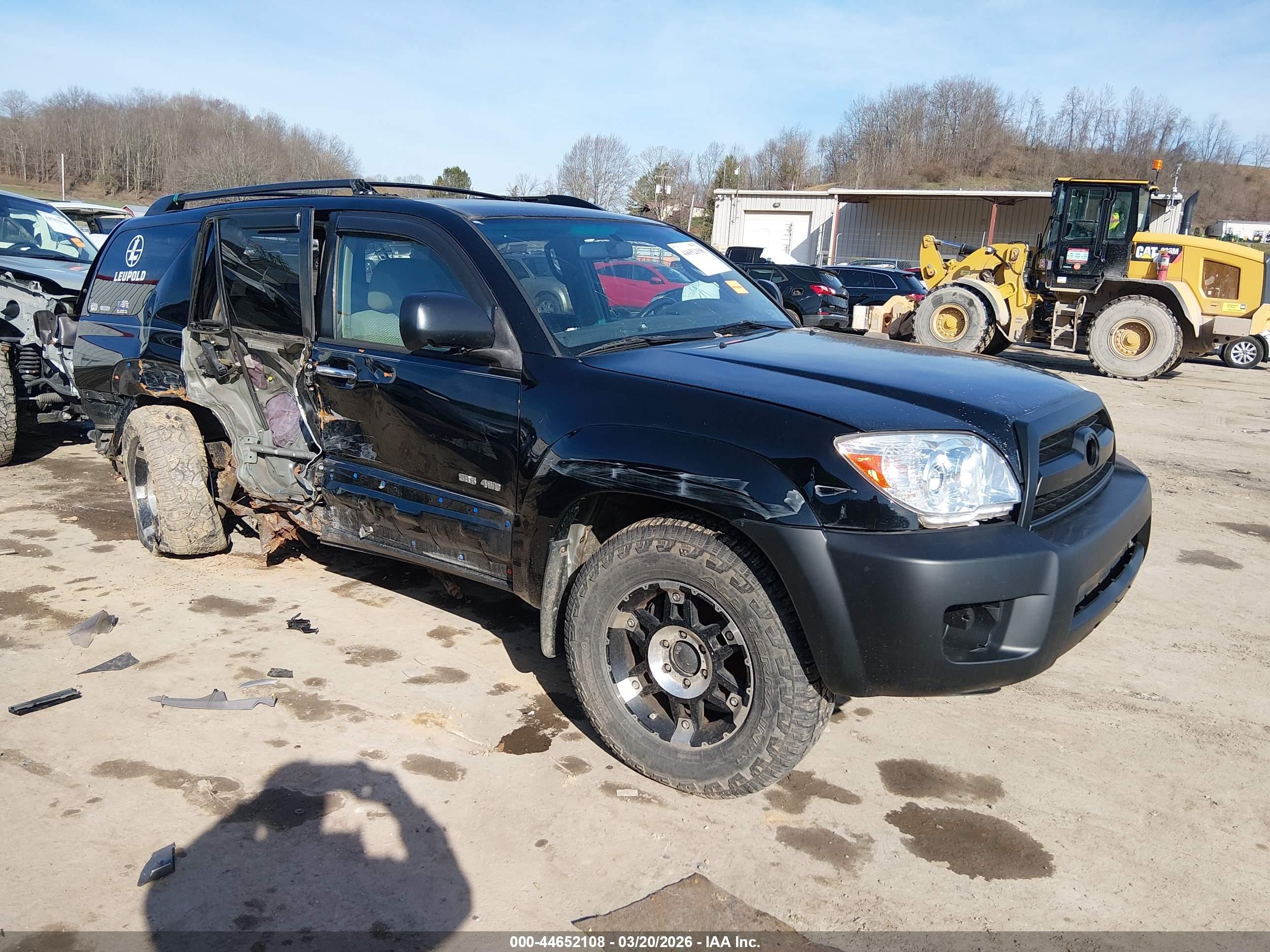 2006 Toyota 4runner Sr5 V6 Black vin: JTEBU14R860097836