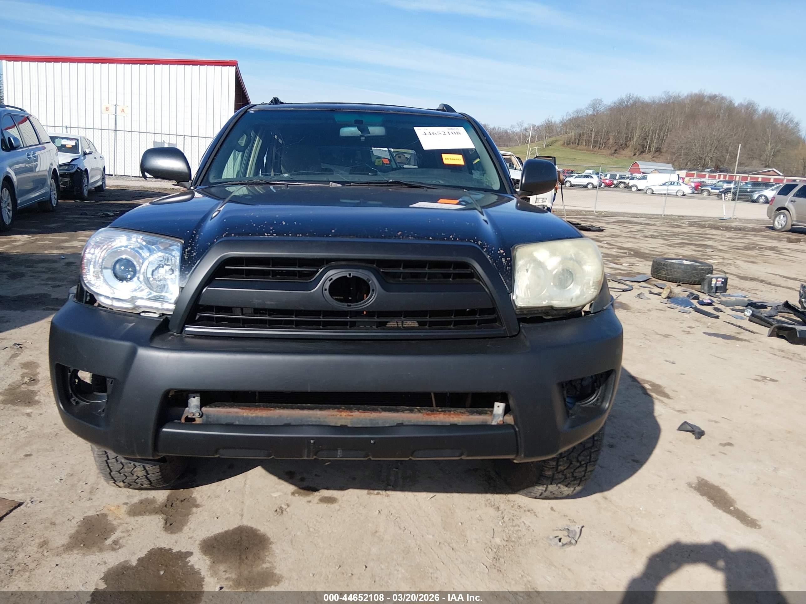2006 Toyota 4runner Sr5 V6 Black vin: JTEBU14R860097836