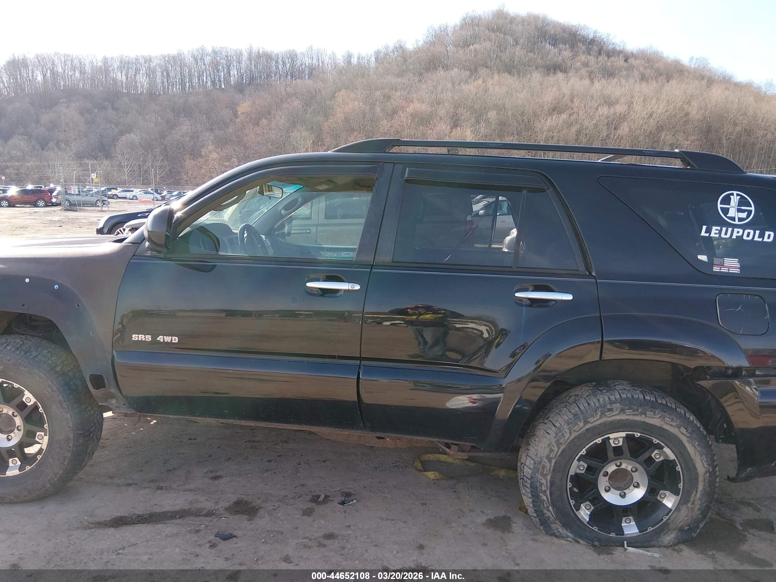 2006 Toyota 4runner Sr5 V6 Black vin: JTEBU14R860097836