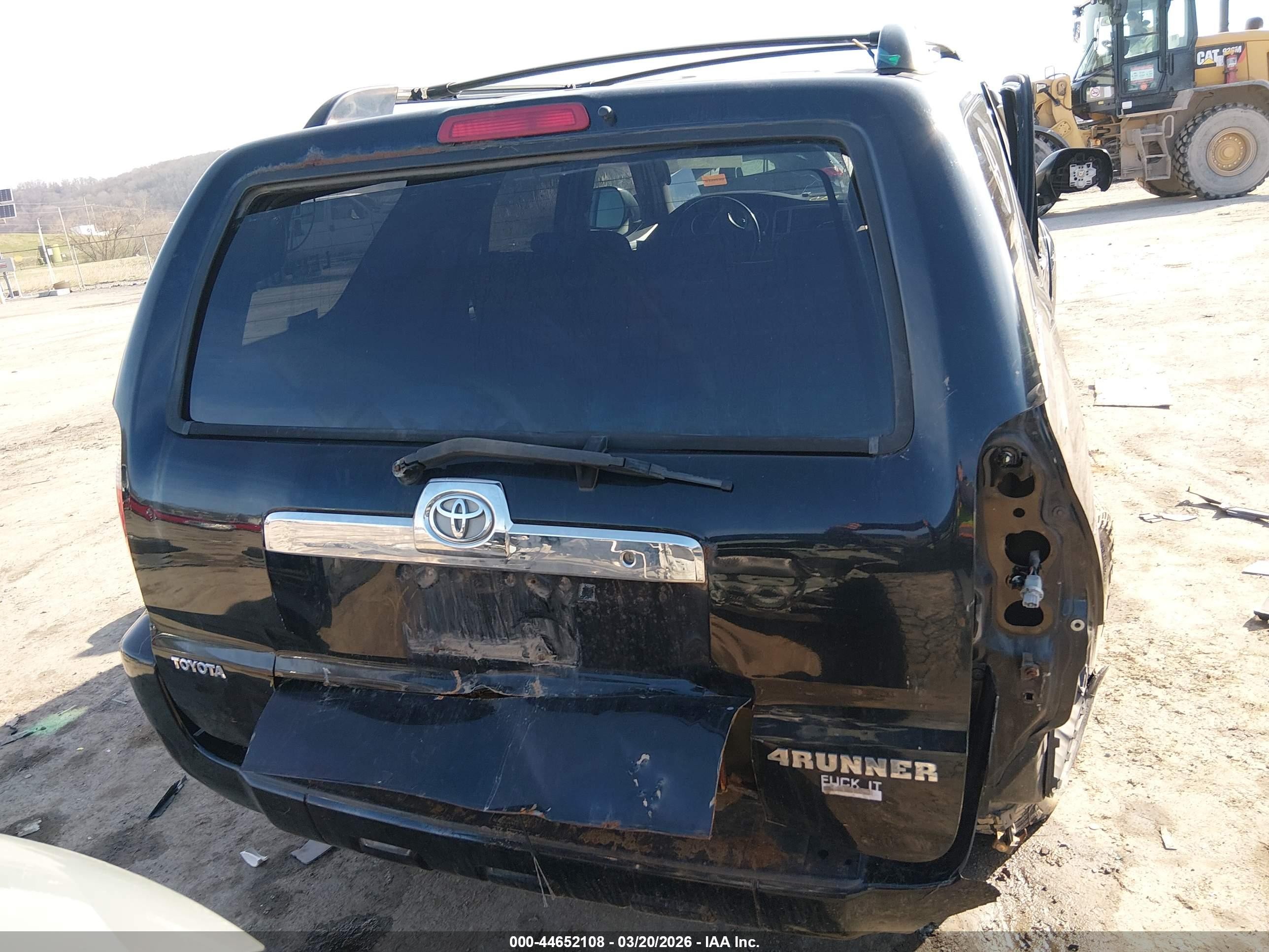 2006 Toyota 4runner Sr5 V6 Black vin: JTEBU14R860097836