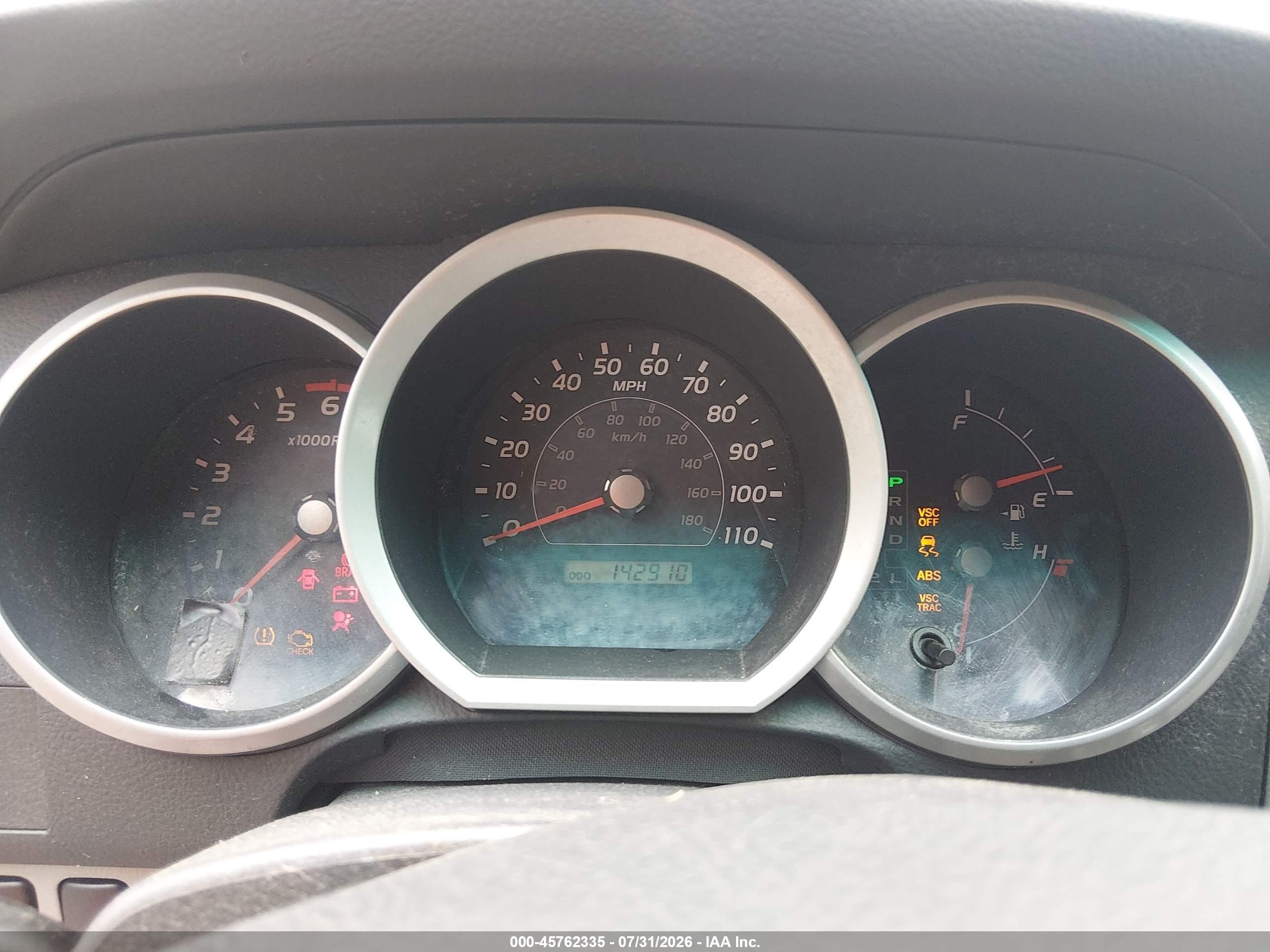 2007 Toyota 4runner Sr5 Silver vin: JTEBU14R870107878