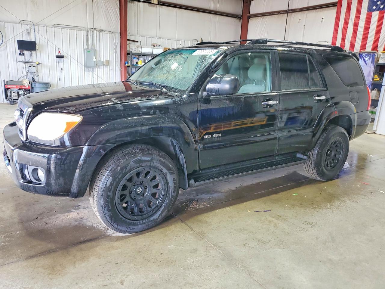 2007 Toyota 4runner Sr5 Black vin: JTEBU14R878078318