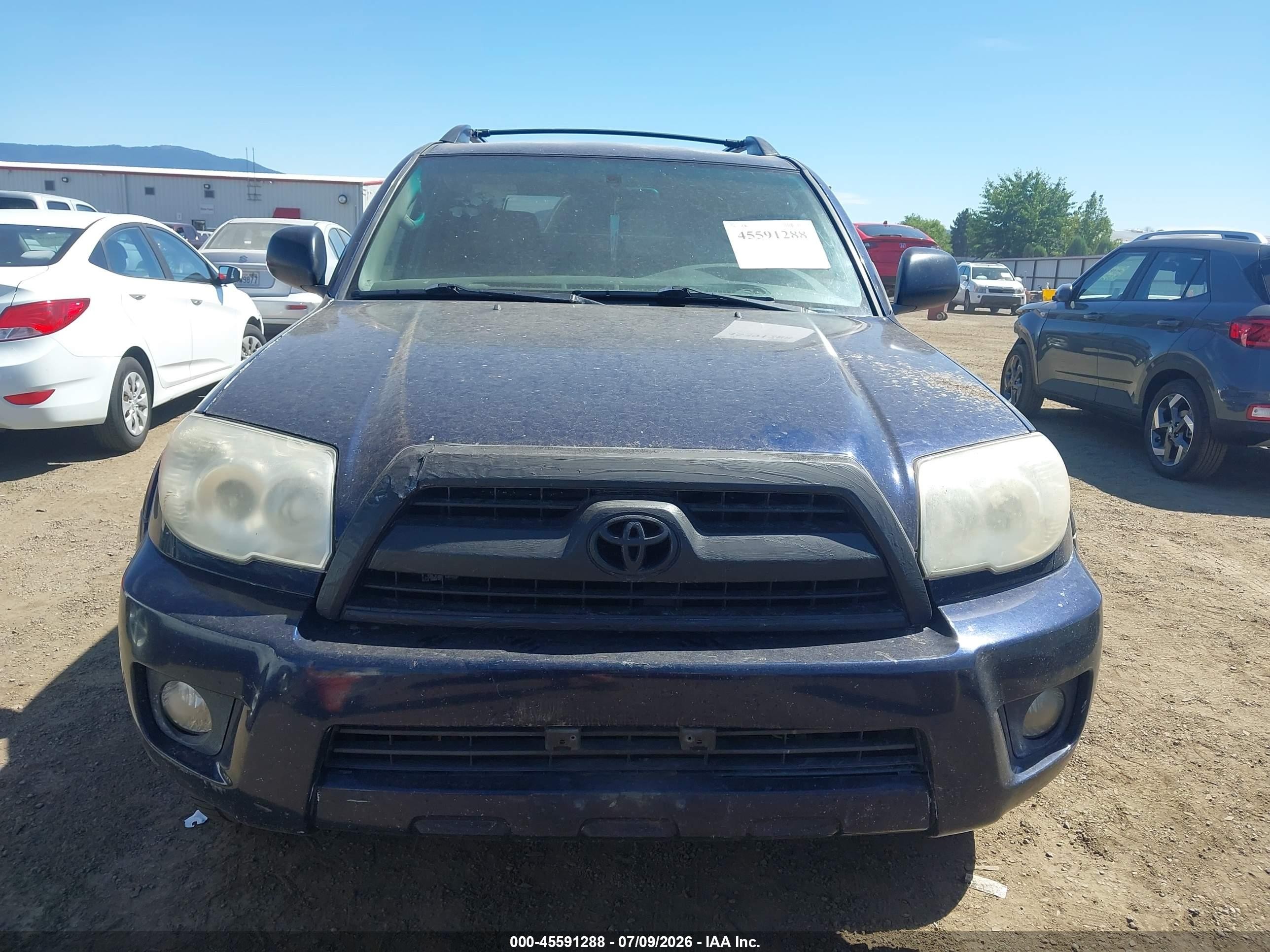 2007 Toyota 4runner Sr5 Dark Blue vin: JTEBU14R878079212