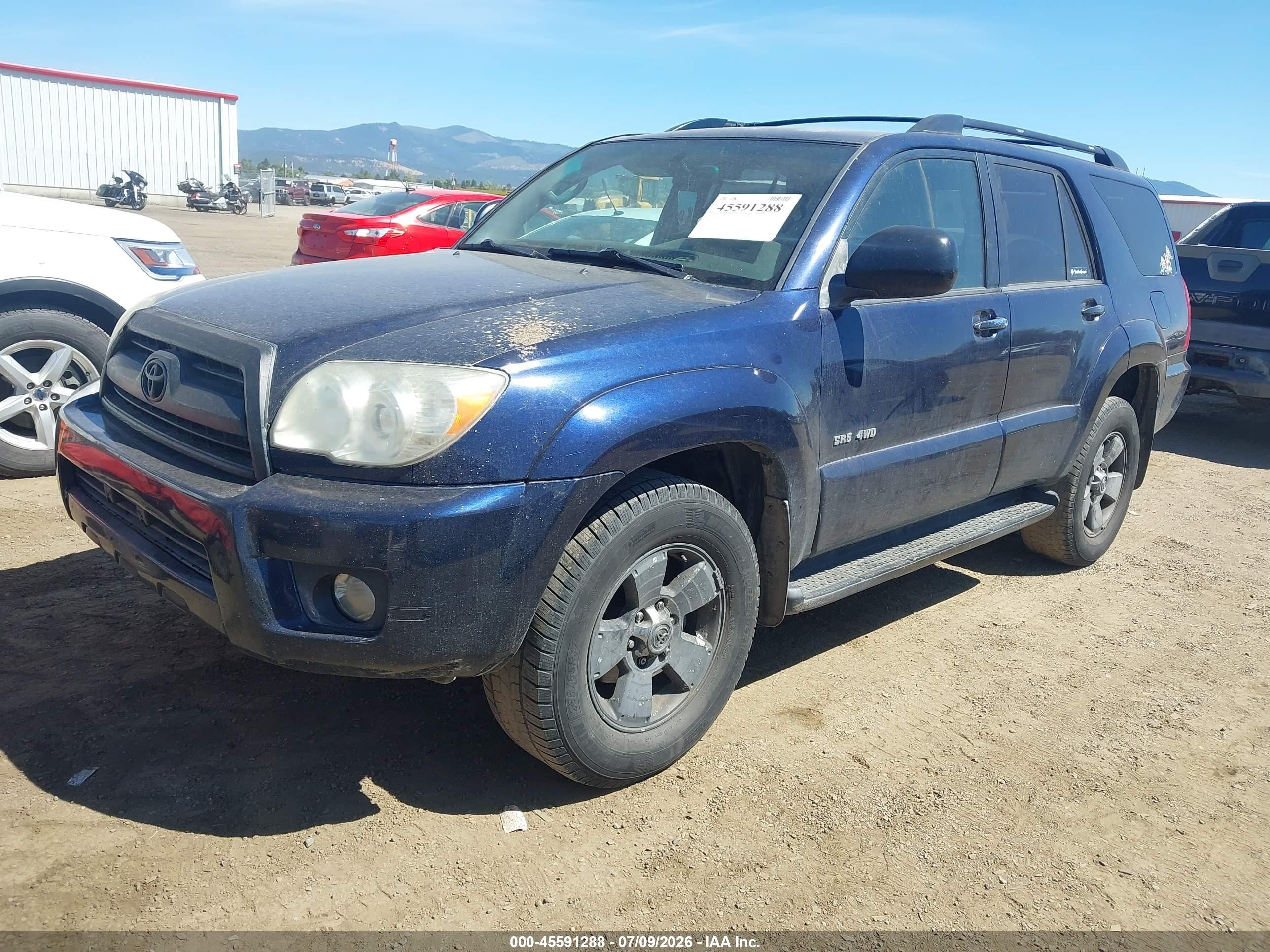 2007 Toyota 4runner Sr5 Dark Blue vin: JTEBU14R878079212