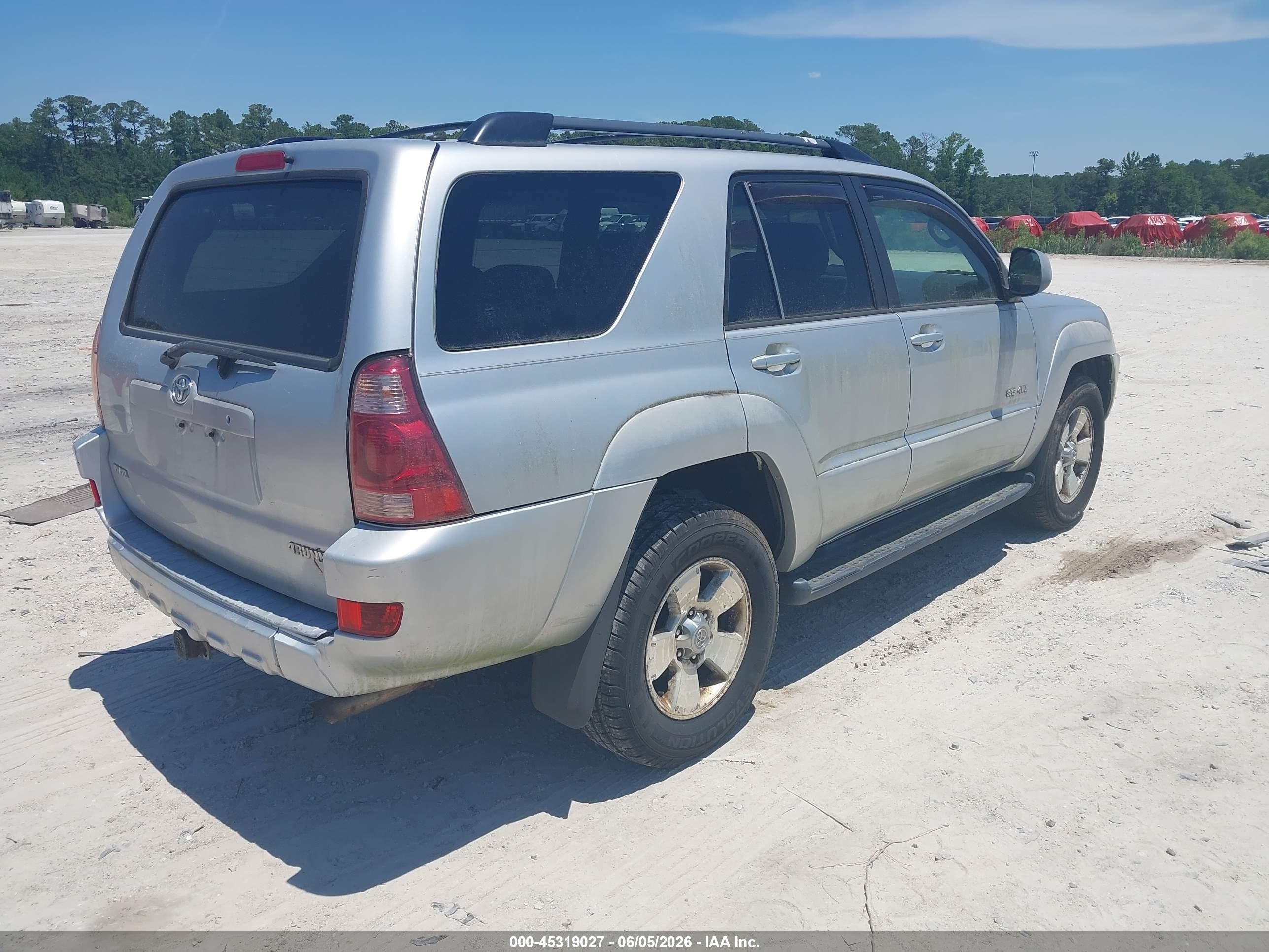 2003 Toyota 4runner Sr5 V6 Silver vin: JTEBU14R930009534