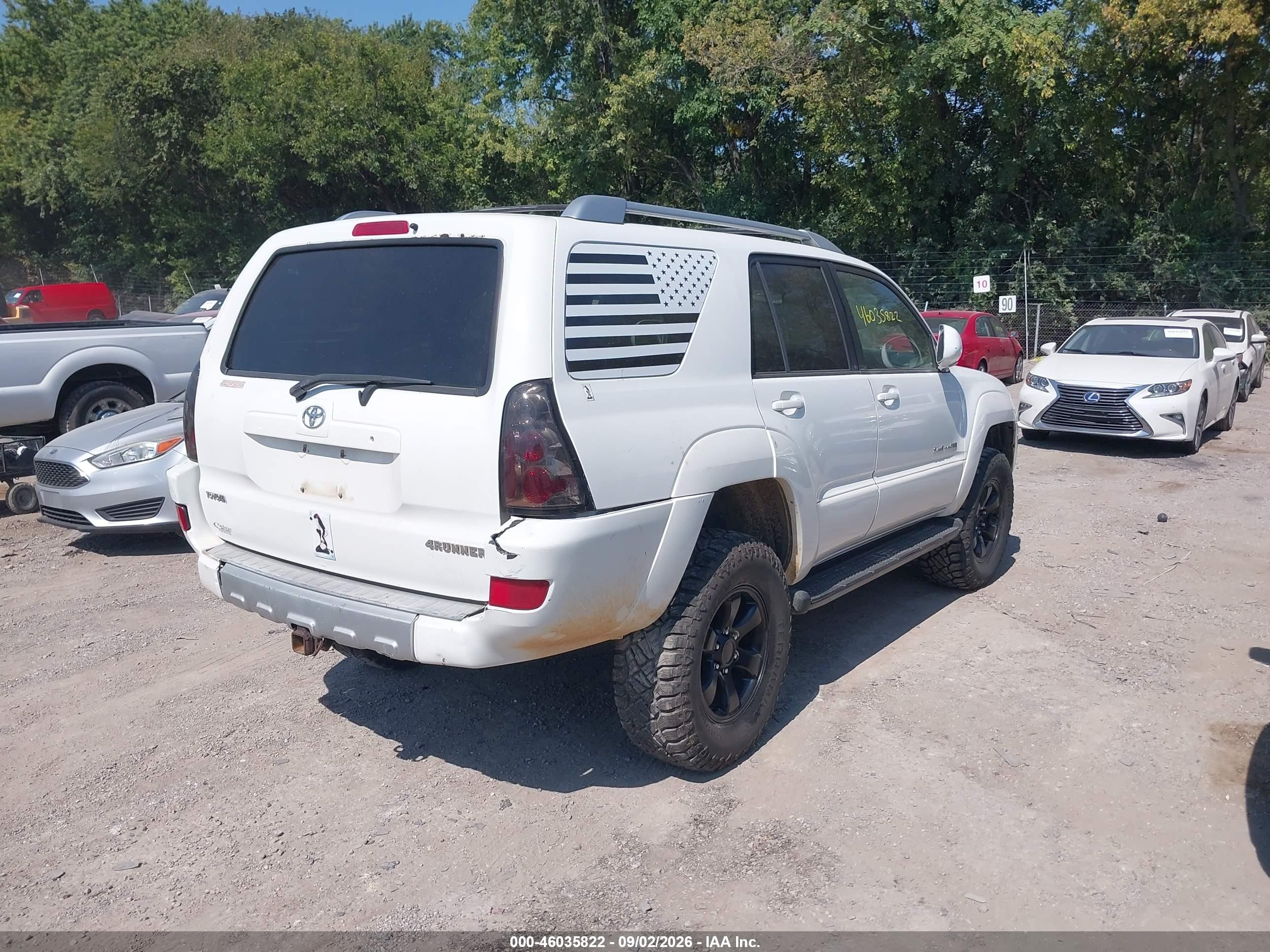 2004 Toyota 4runner Sr5 Sport V6 White vin: JTEBU14R940021779