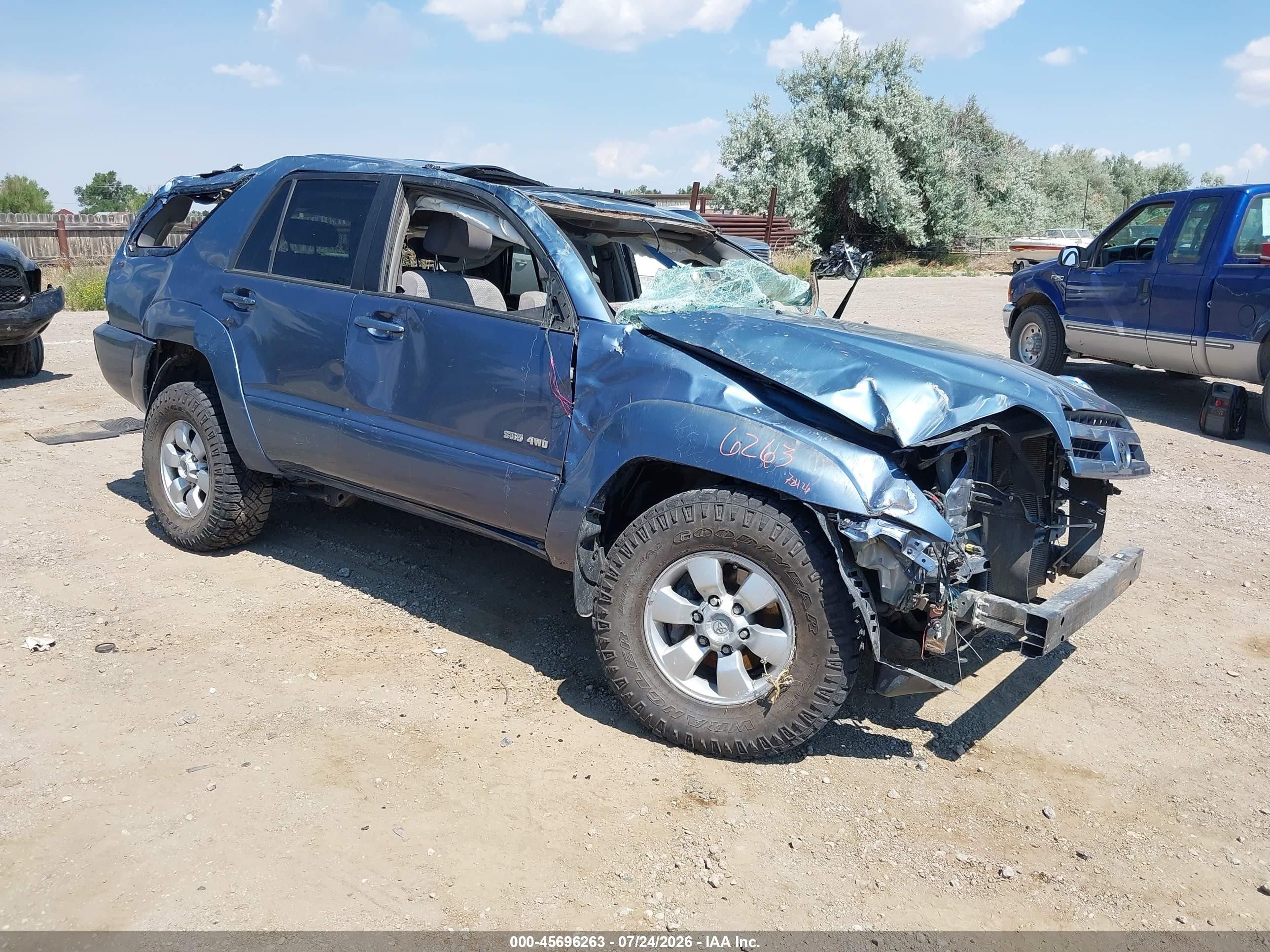 2004 Toyota 4runner Sr5 V6 Light Blue vin: JTEBU14R940027890
