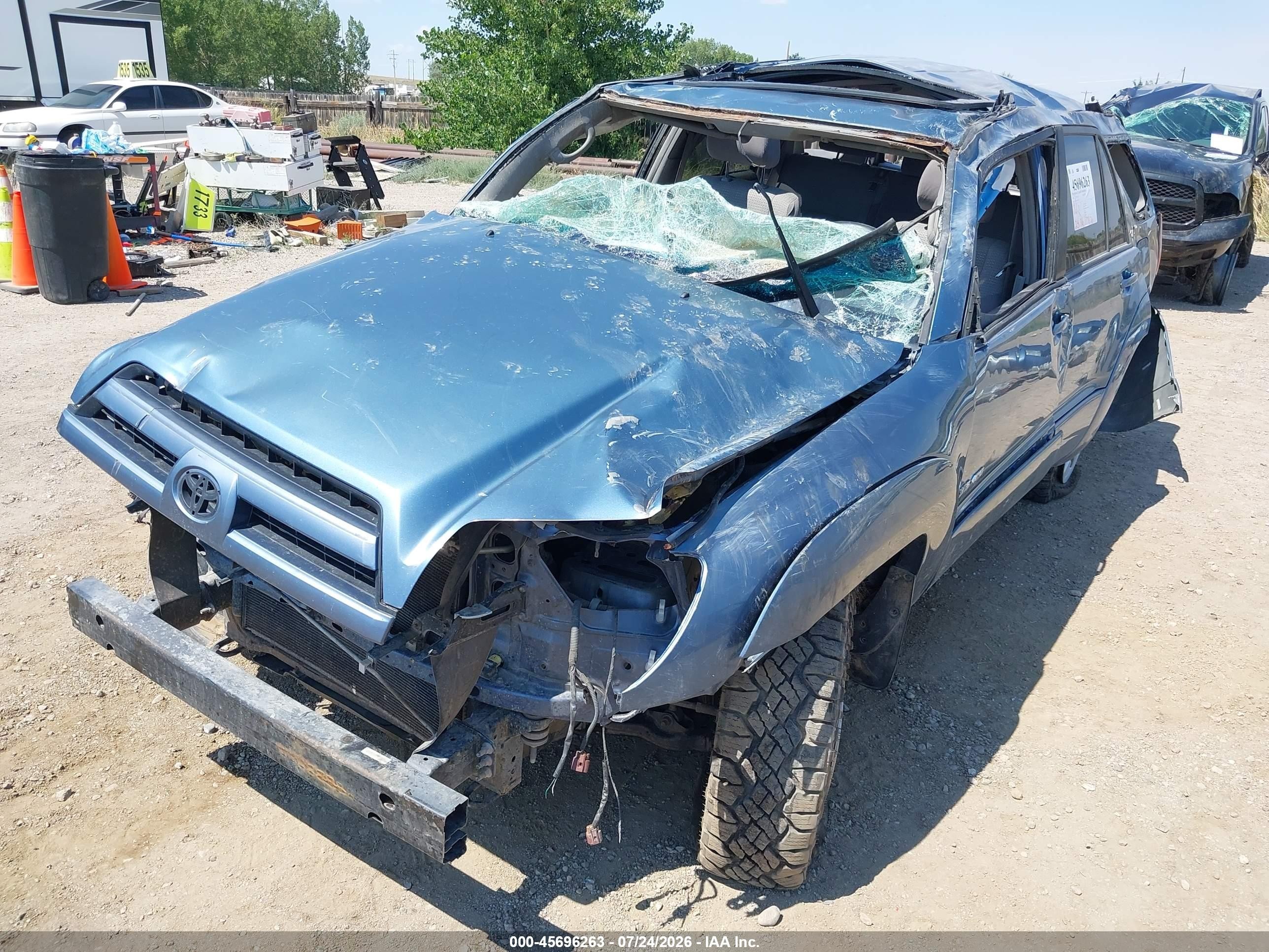 2004 Toyota 4runner Sr5 V6 Light Blue vin: JTEBU14R940027890
