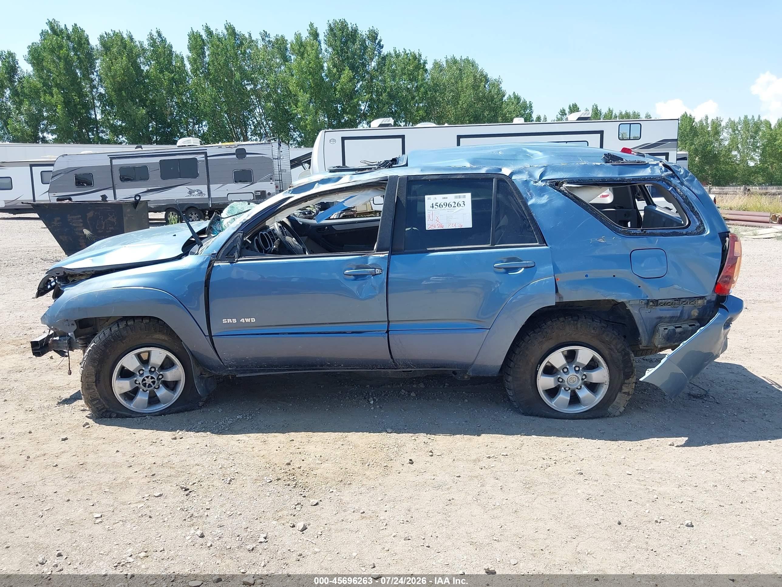 2004 Toyota 4runner Sr5 V6 Light Blue vin: JTEBU14R940027890