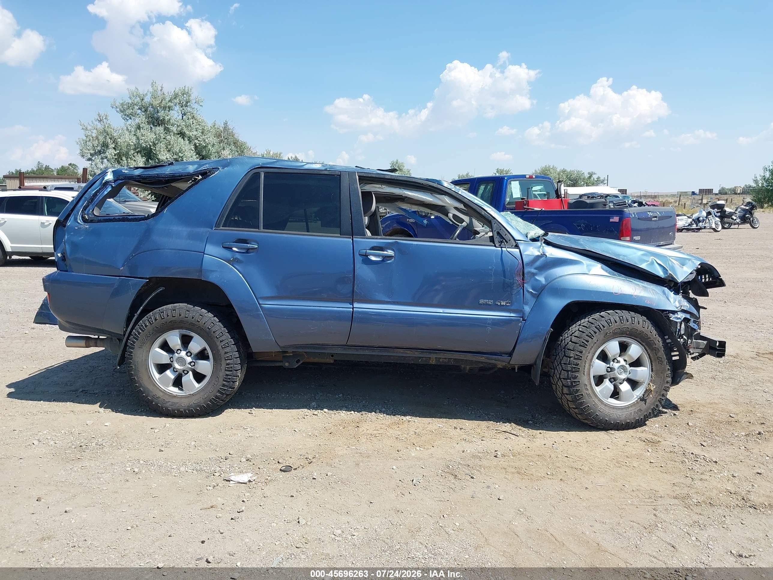 2004 Toyota 4runner Sr5 V6 Light Blue vin: JTEBU14R940027890