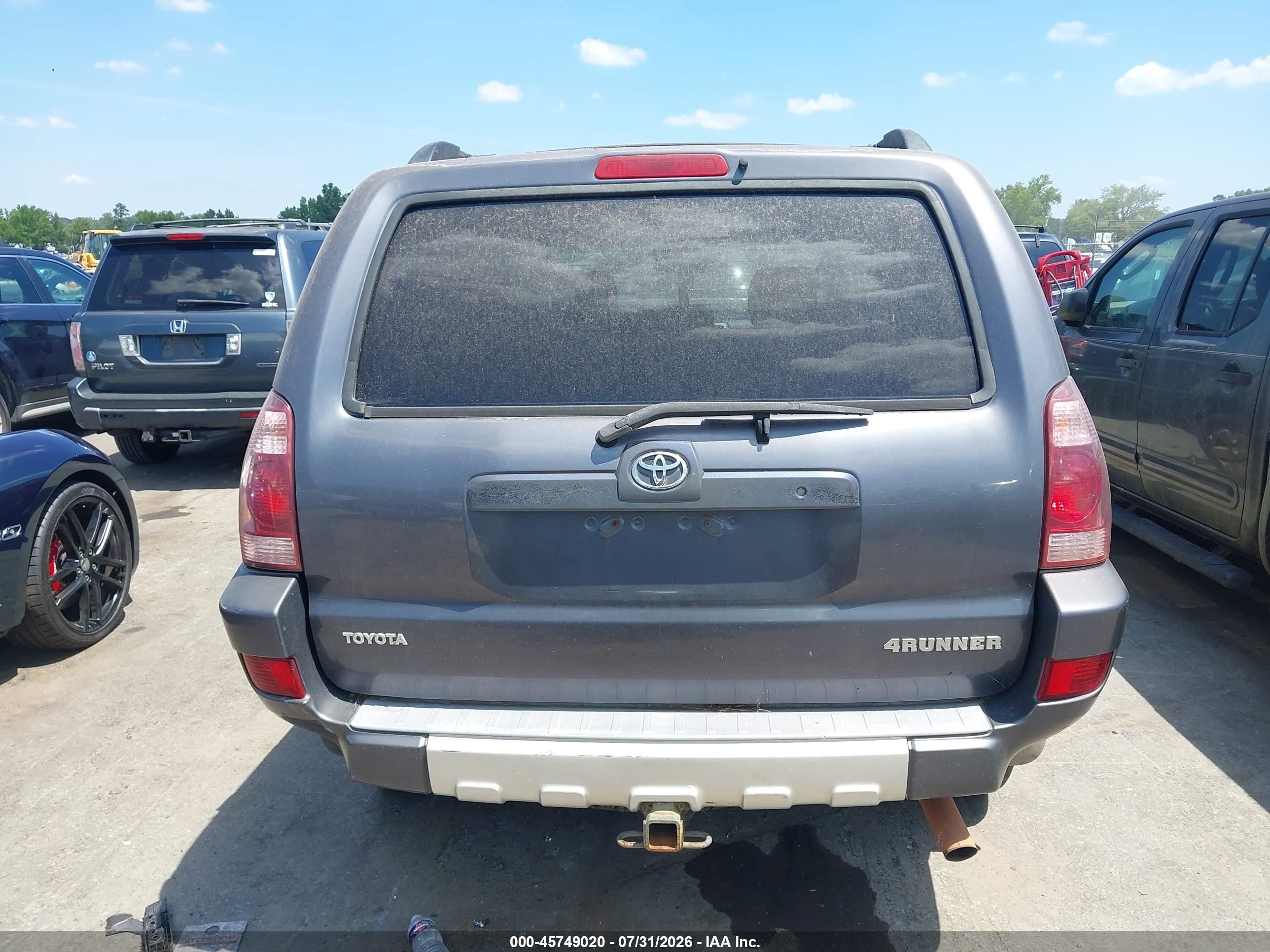 2004 Toyota 4runner Sr5 V6 Gray vin: JTEBU14R940041224