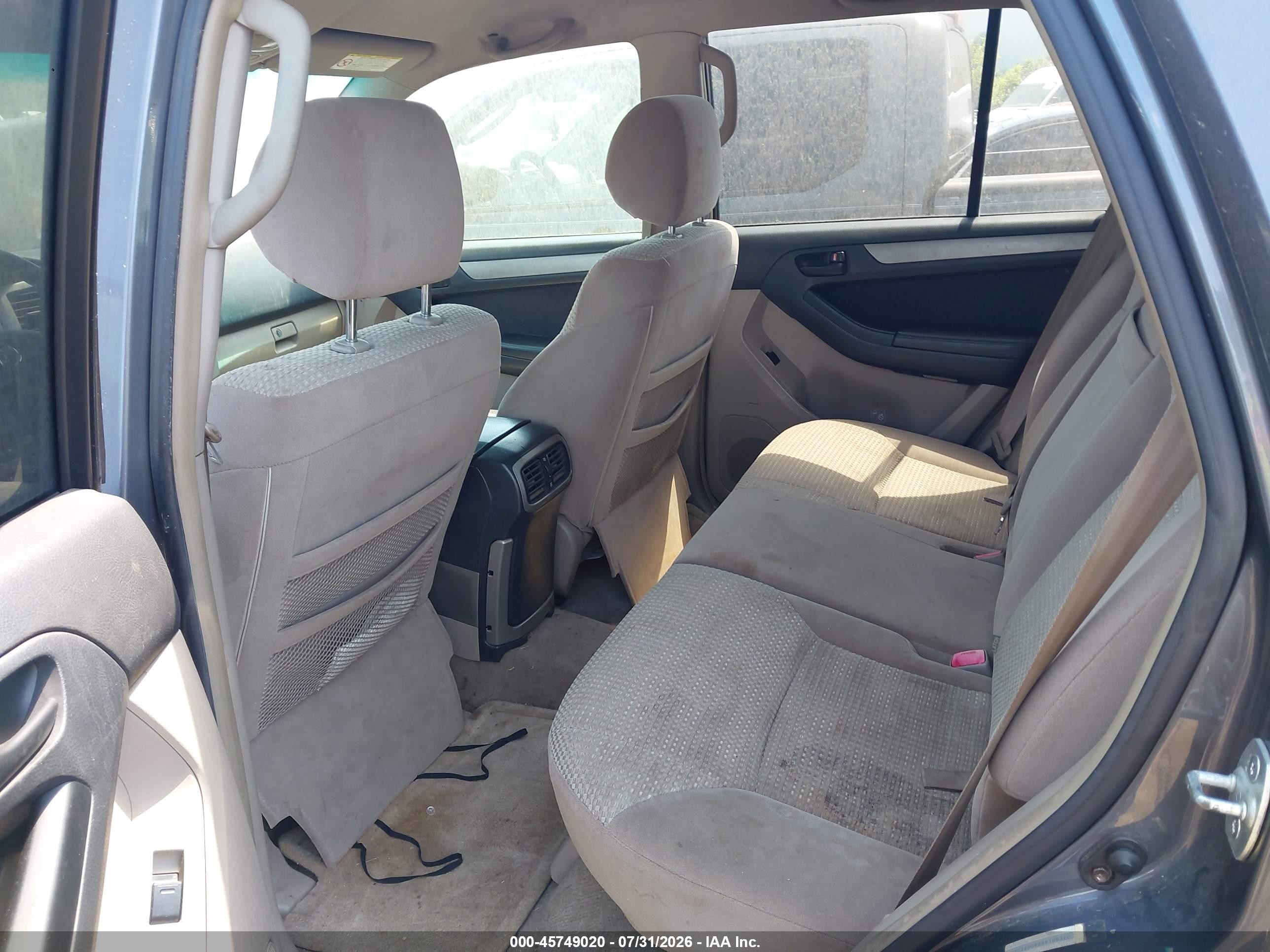 2004 Toyota 4runner Sr5 V6 Gray vin: JTEBU14R940041224