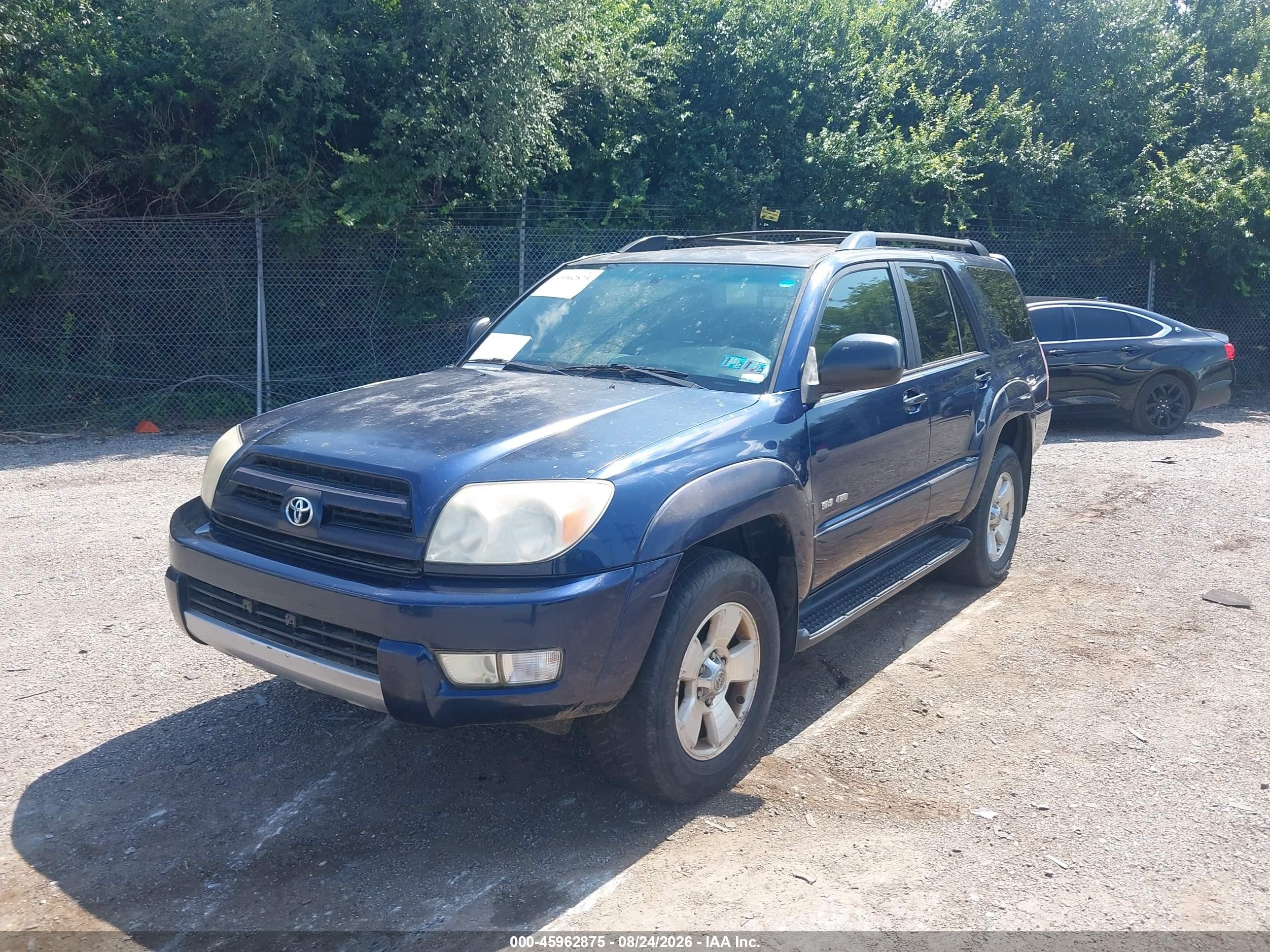 2004 Toyota 4runner Sr5 V6 Blue vin: JTEBU14R948023856