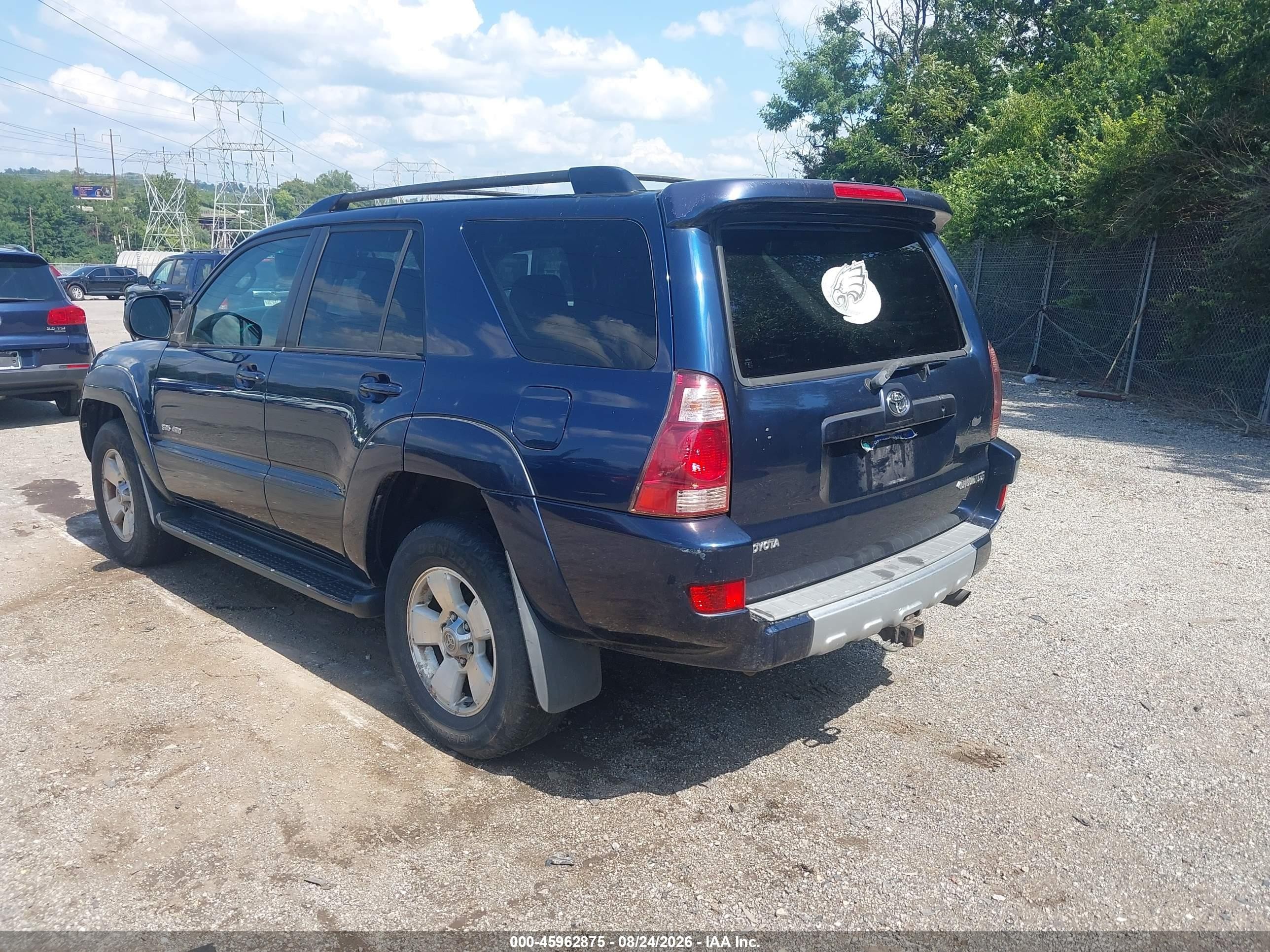 2004 Toyota 4runner Sr5 V6 Blue vin: JTEBU14R948023856