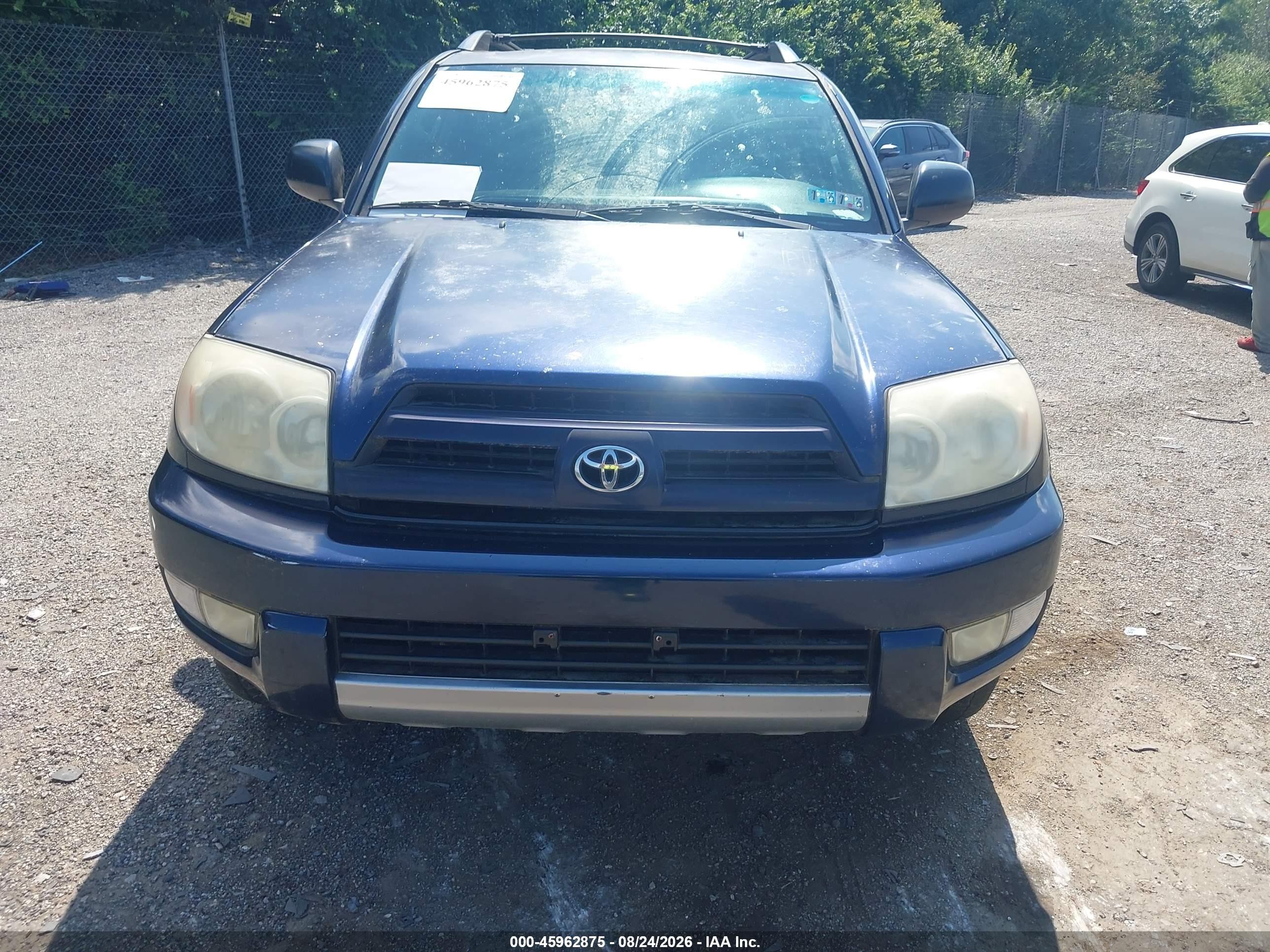 2004 Toyota 4runner Sr5 V6 Blue vin: JTEBU14R948023856