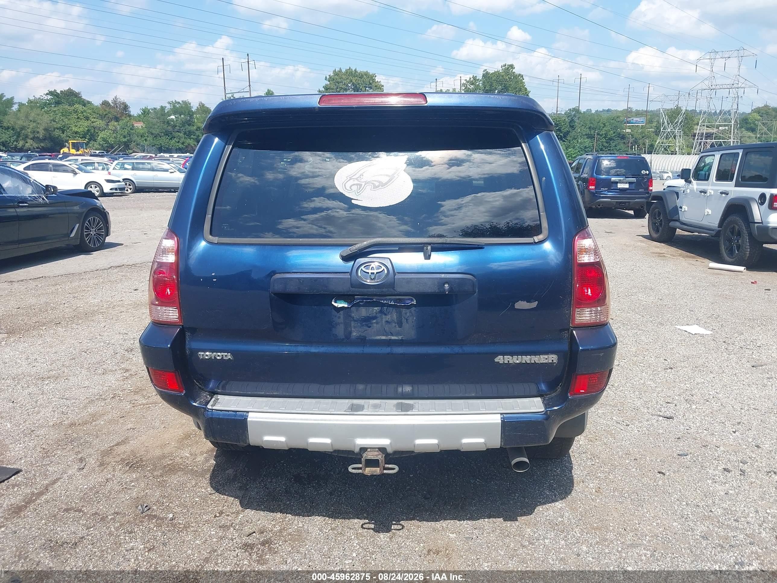 2004 Toyota 4runner Sr5 V6 Blue vin: JTEBU14R948023856