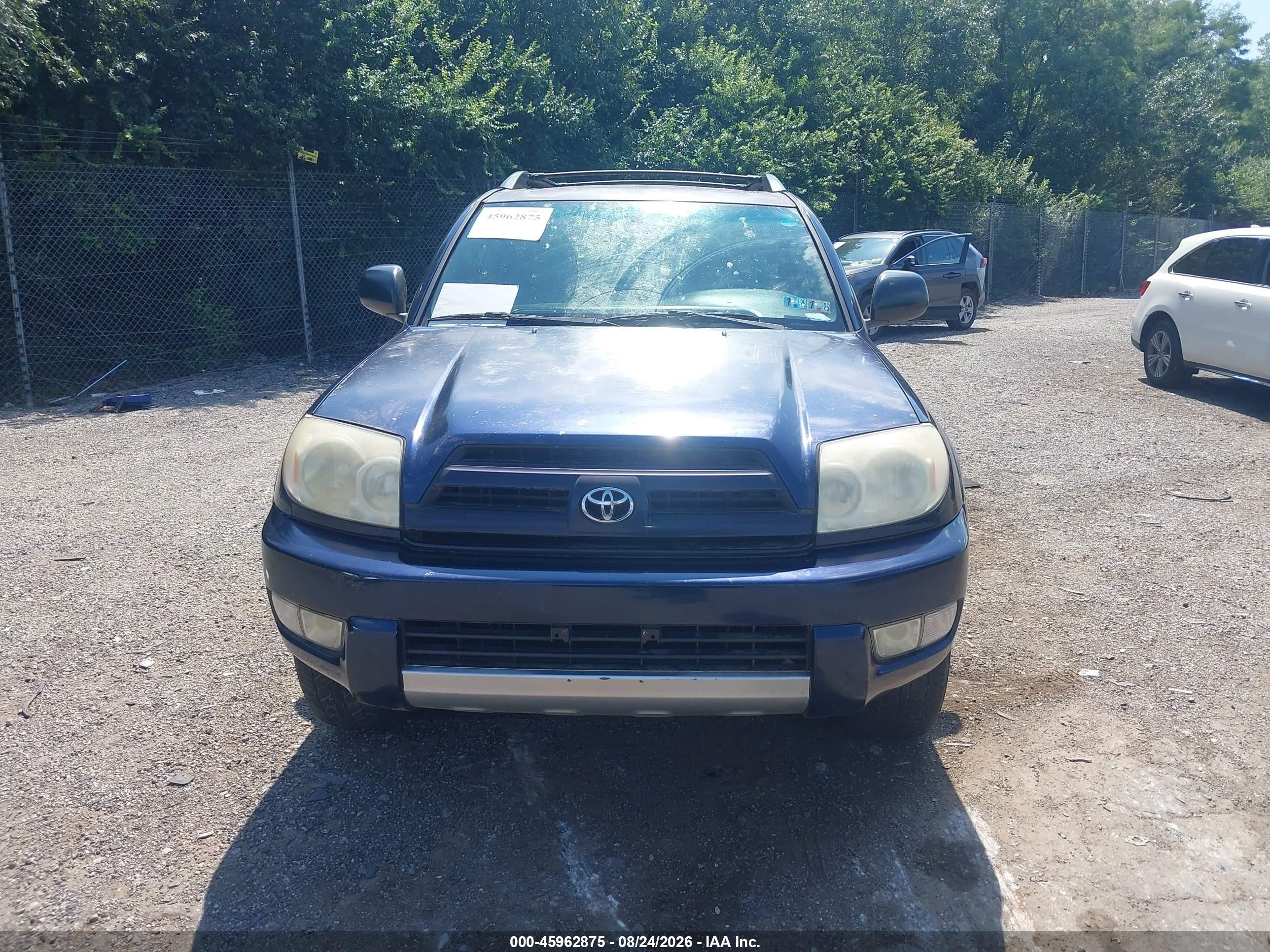 2004 Toyota 4runner Sr5 V6 Blue vin: JTEBU14R948023856