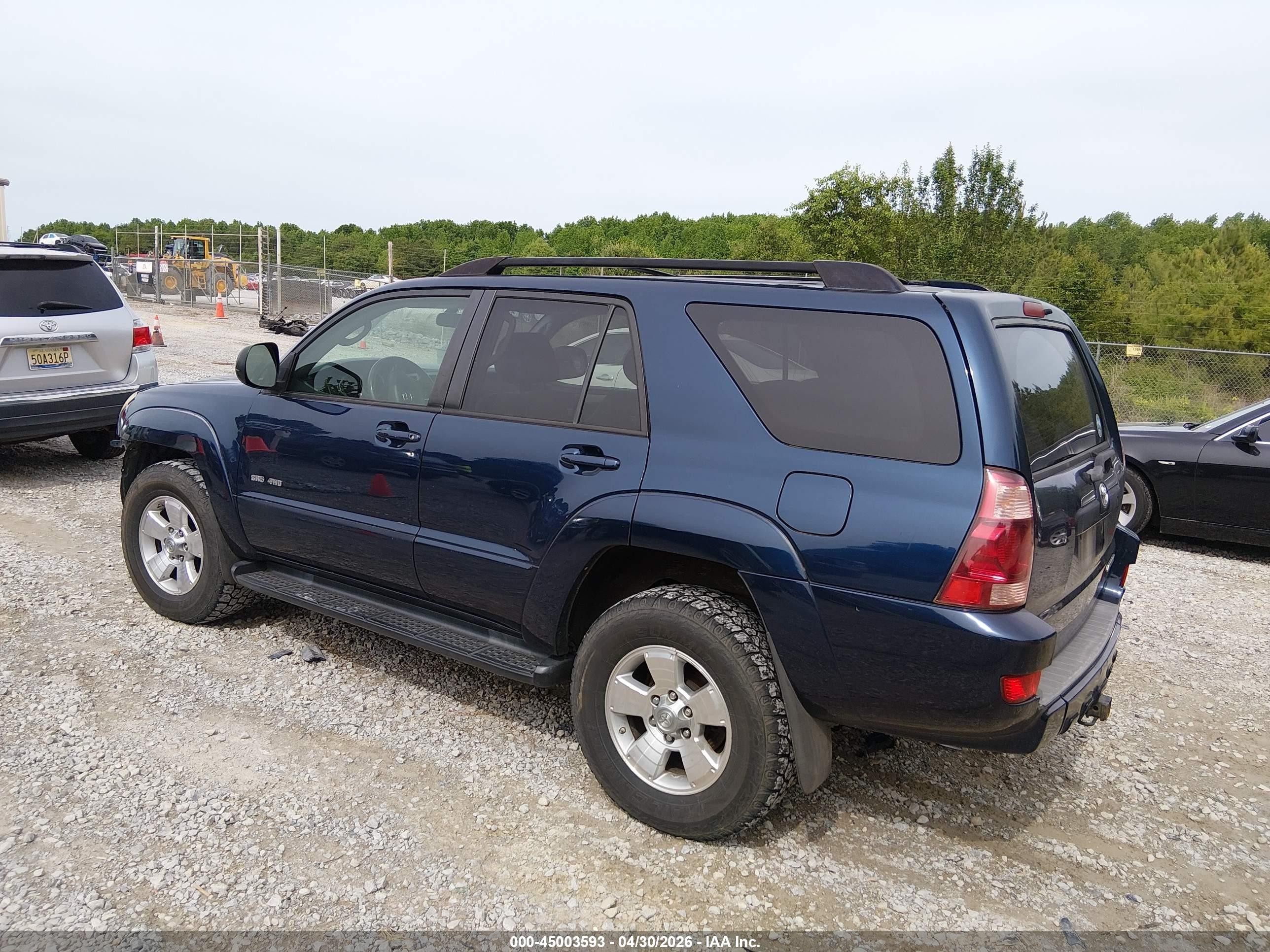 2005 Toyota 4runner Sr5 Sport V6/sr5 V6 Blue vin: JTEBU14R958036673
