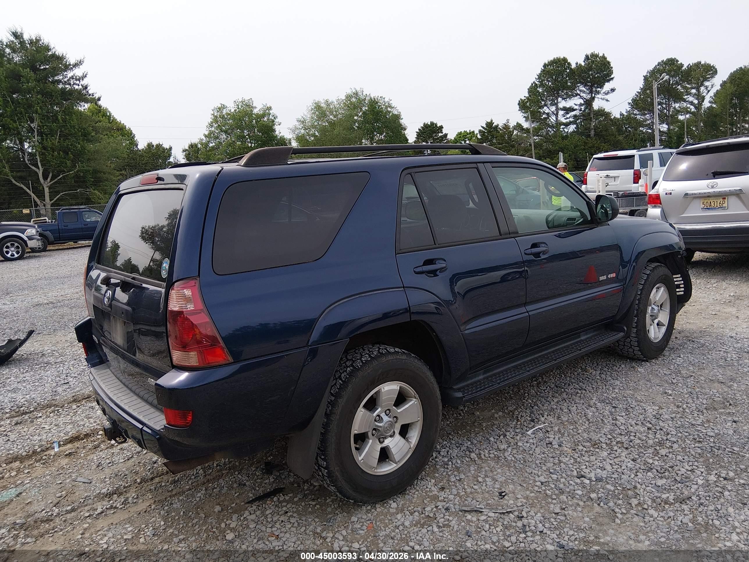 2005 Toyota 4runner Sr5 Sport V6/sr5 V6 Blue vin: JTEBU14R958036673