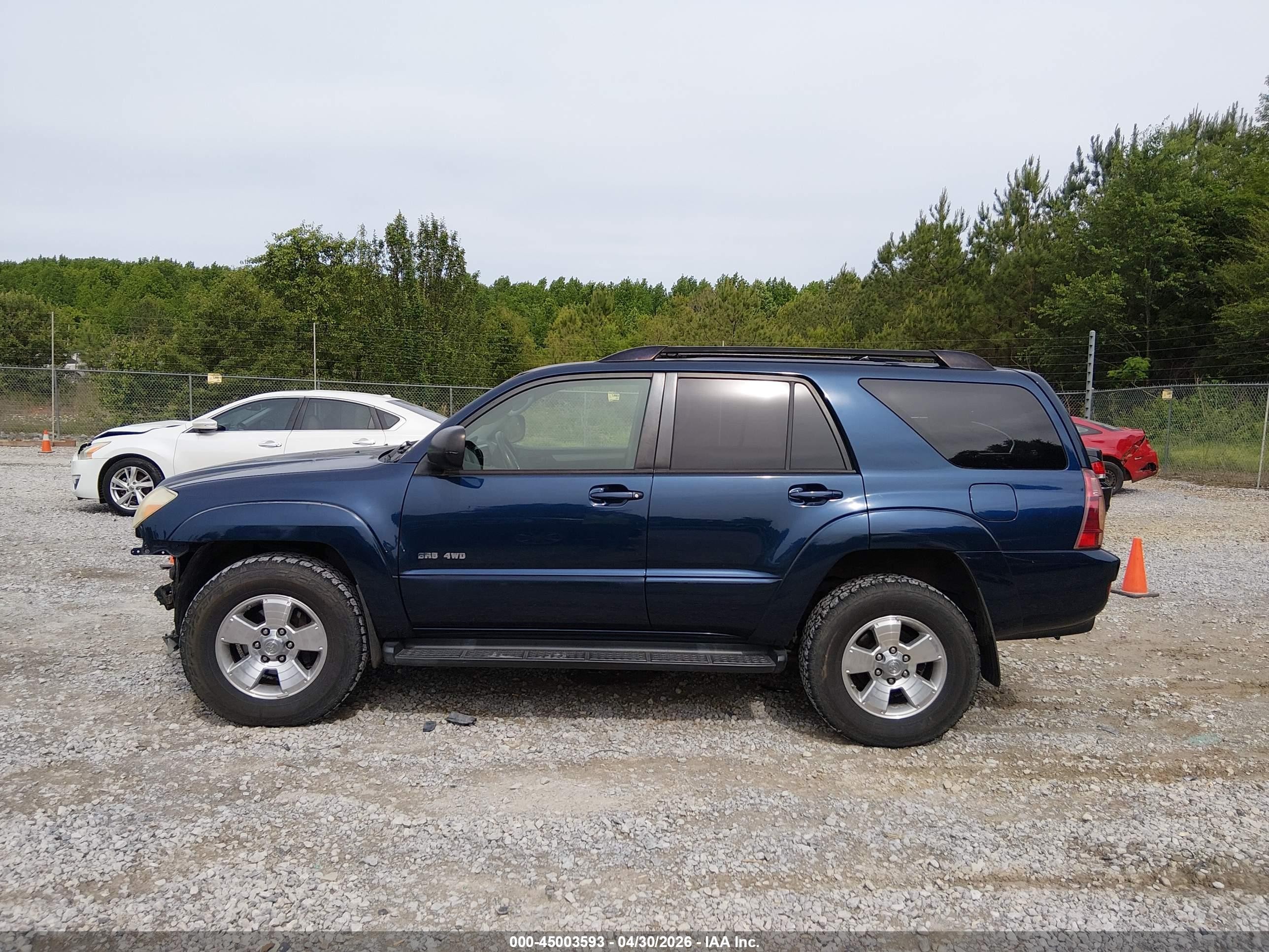 2005 Toyota 4runner Sr5 Sport V6/sr5 V6 Blue vin: JTEBU14R958036673