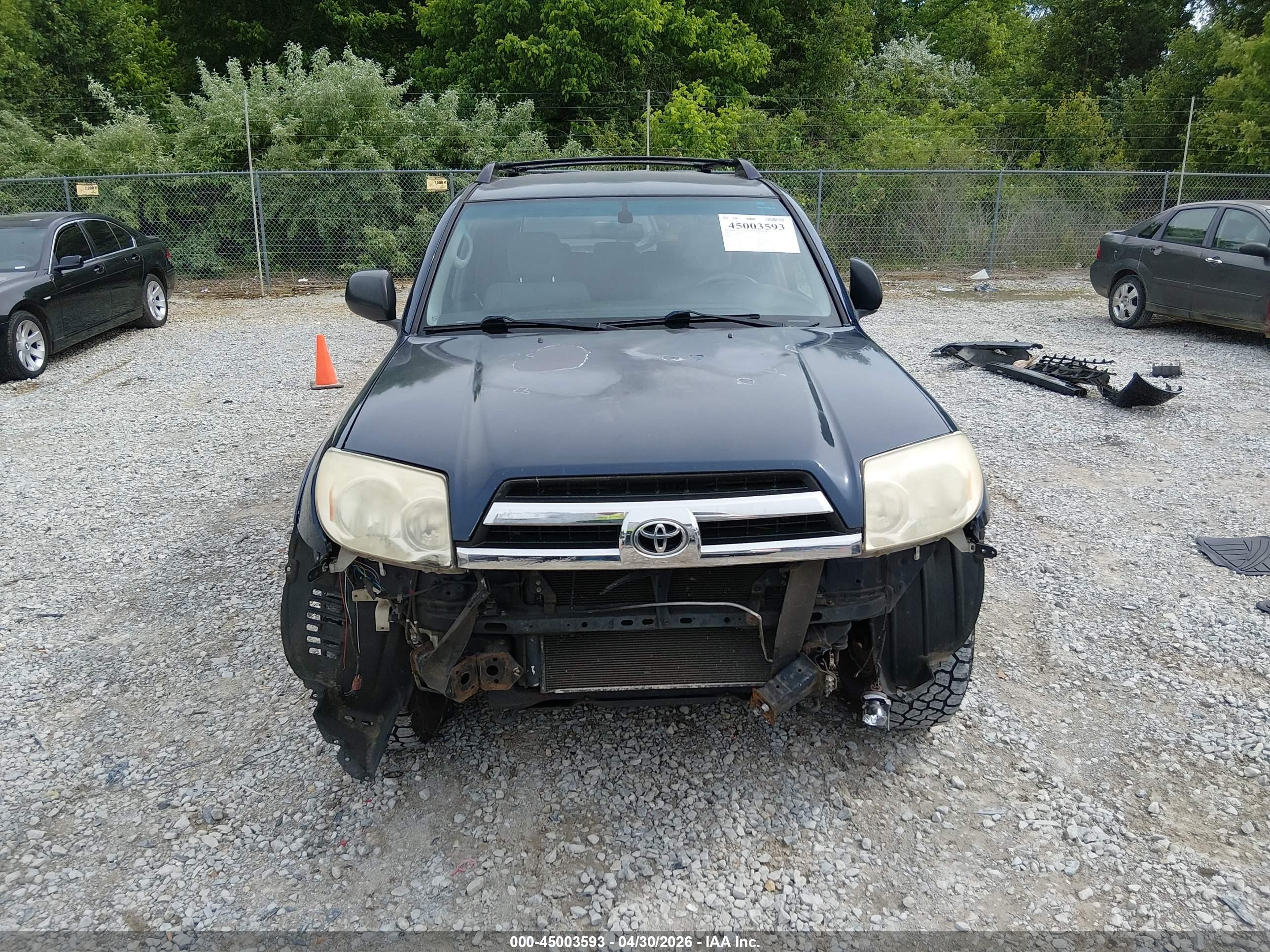 2005 Toyota 4runner Sr5 Sport V6/sr5 V6 Blue vin: JTEBU14R958036673