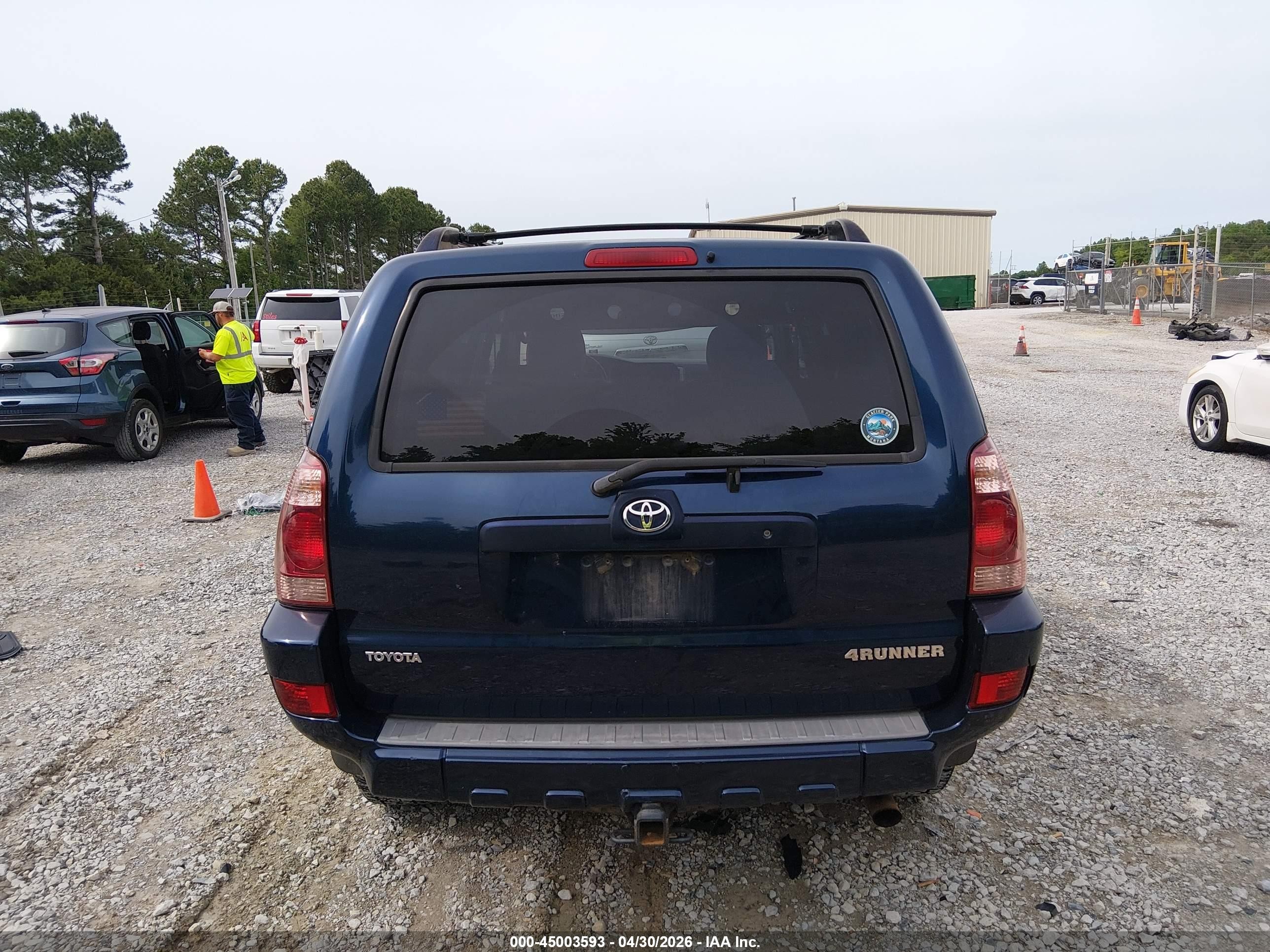 2005 Toyota 4runner Sr5 Sport V6/sr5 V6 Blue vin: JTEBU14R958036673