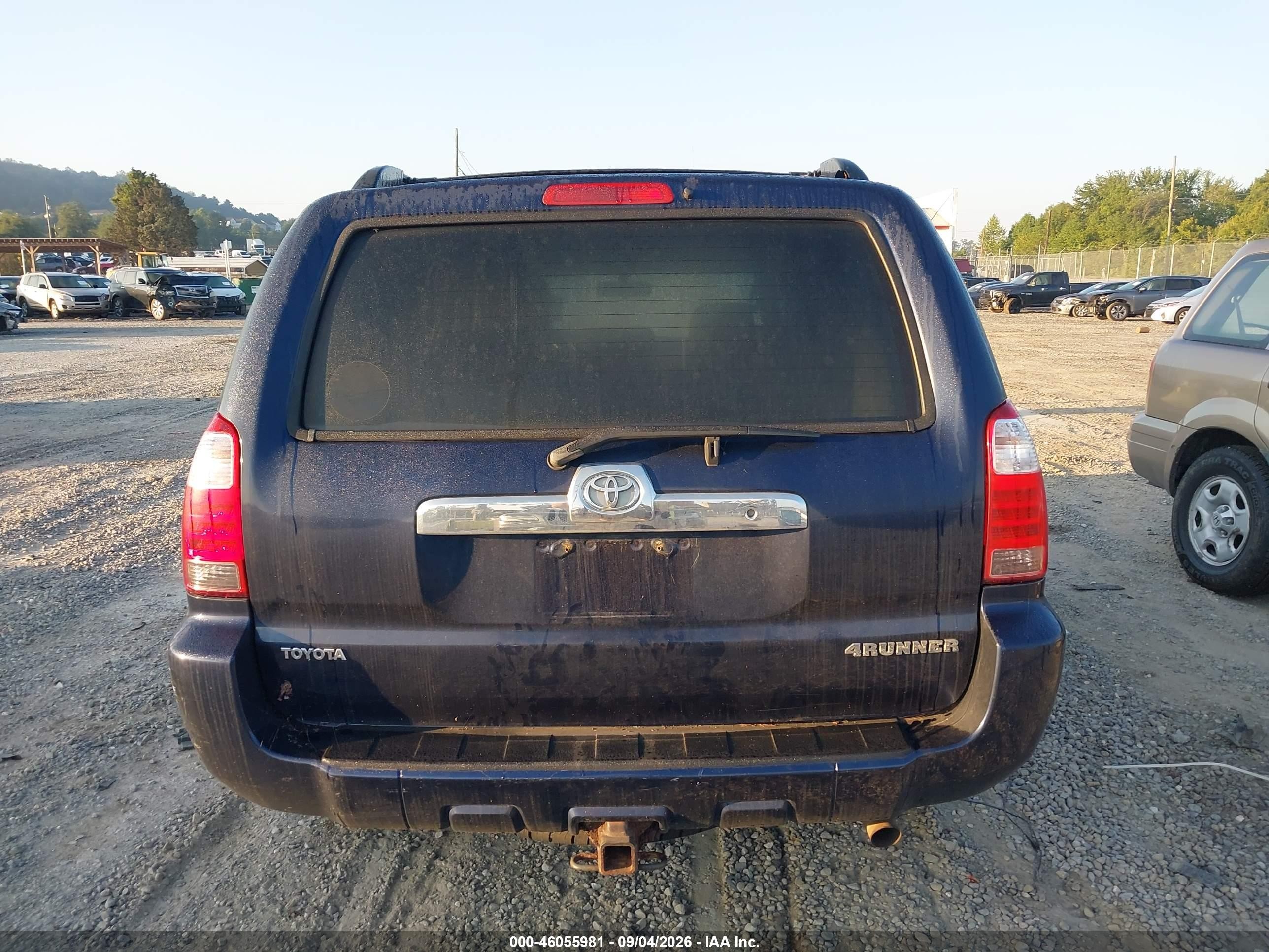 2006 Toyota 4runner Sr5 V6 Blue vin: JTEBU14R960099062