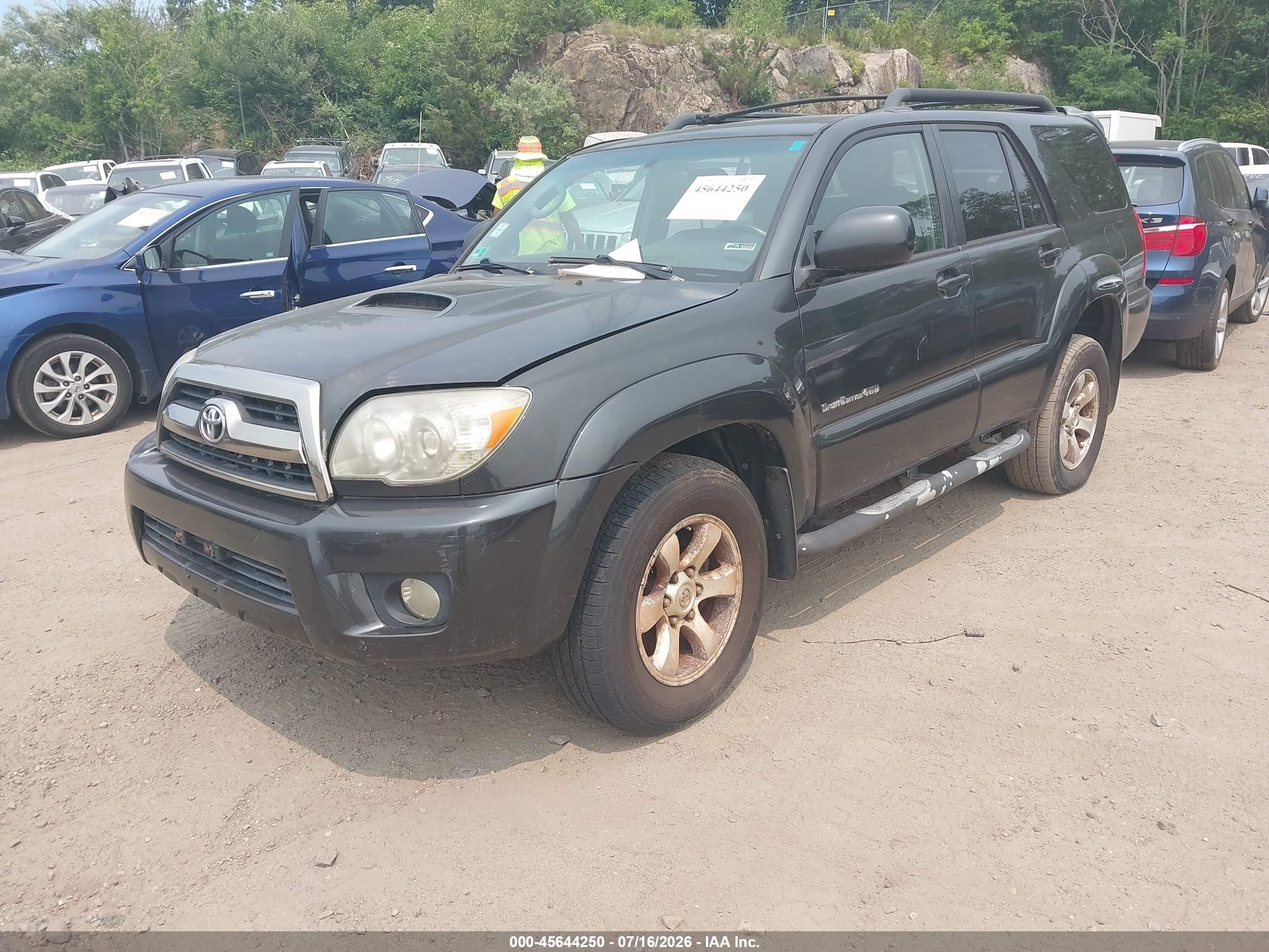 2006 Toyota 4runner Sr5 Sport V6 Black vin: JTEBU14R968067066