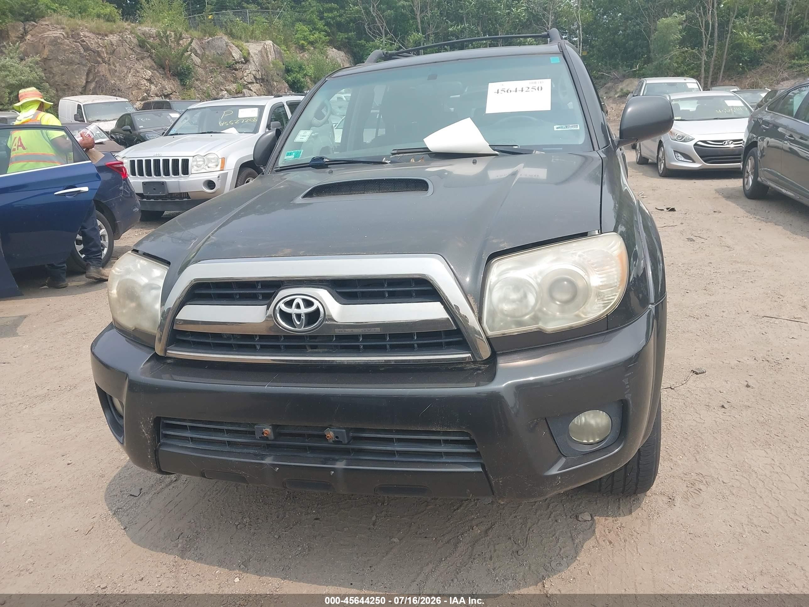 2006 Toyota 4runner Sr5 Sport V6 Black vin: JTEBU14R968067066