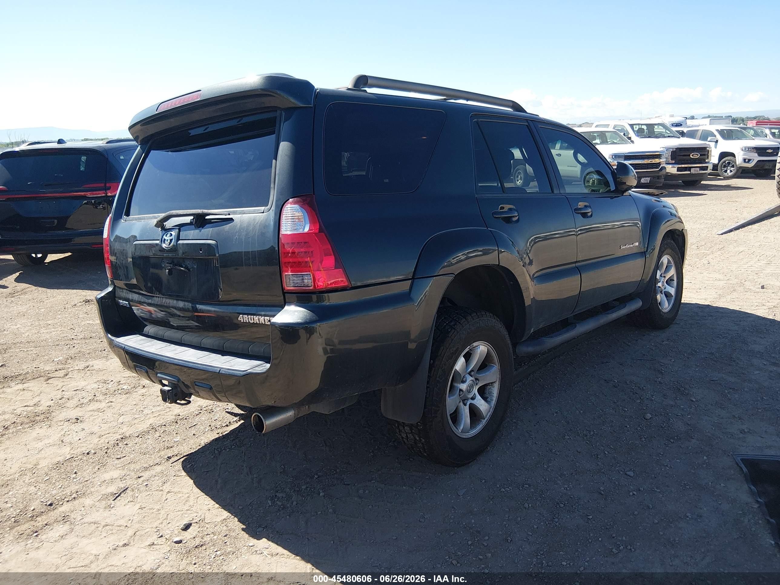 2007 Toyota 4runner Sr5 Sport Black vin: JTEBU14R978087481