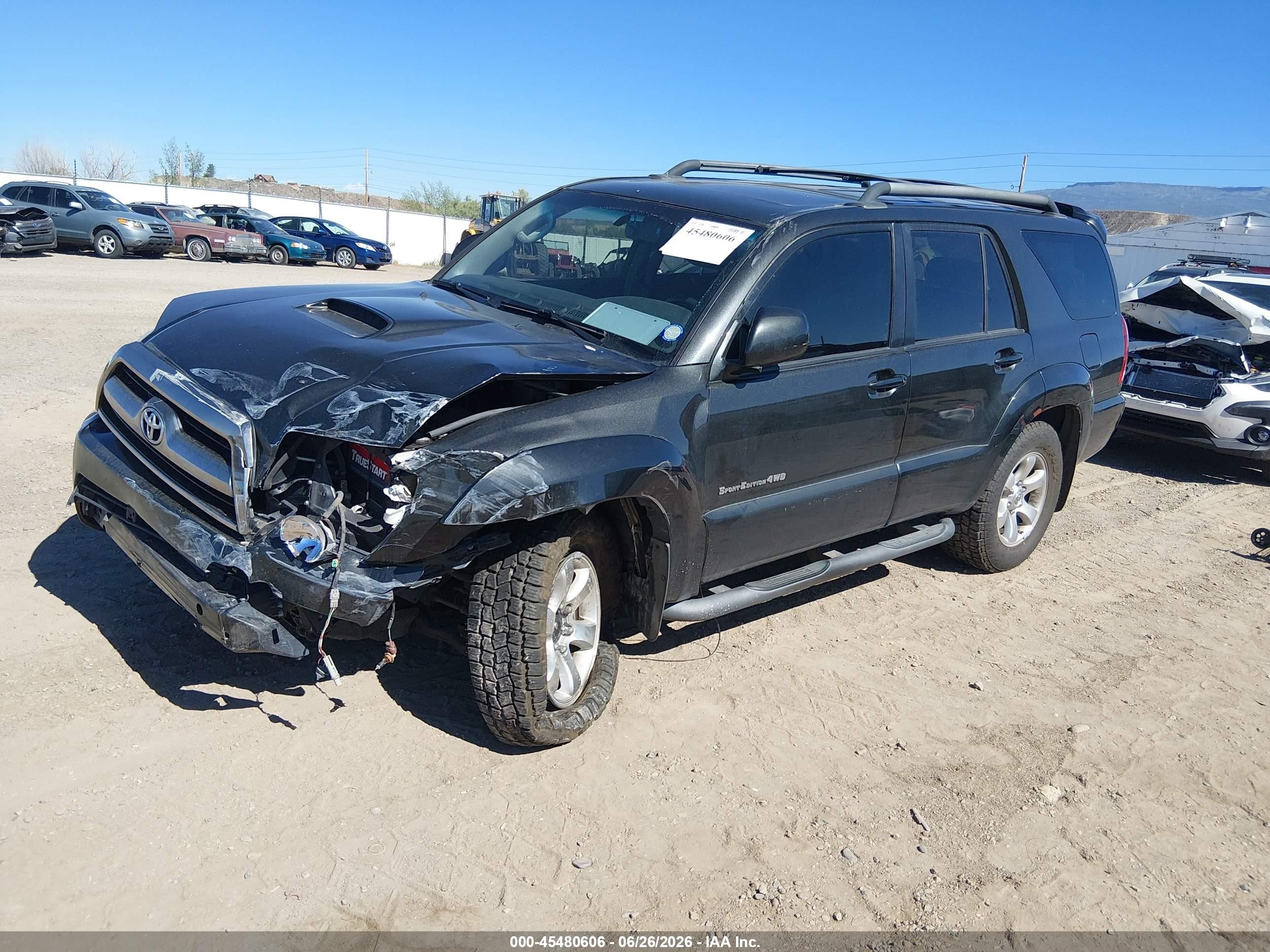 2007 Toyota 4runner Sr5 Sport Black vin: JTEBU14R978087481