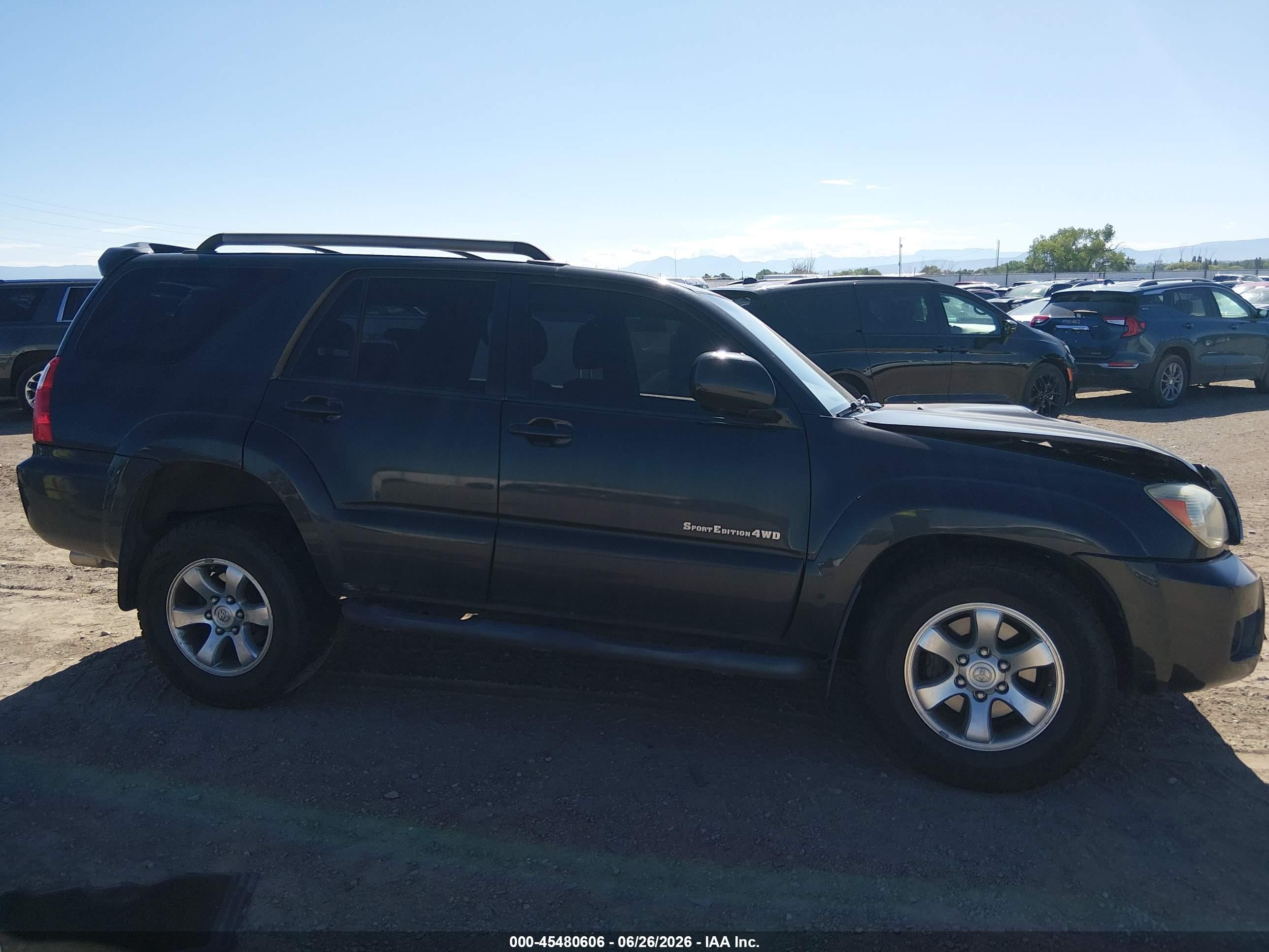 2007 Toyota 4runner Sr5 Sport Black vin: JTEBU14R978087481