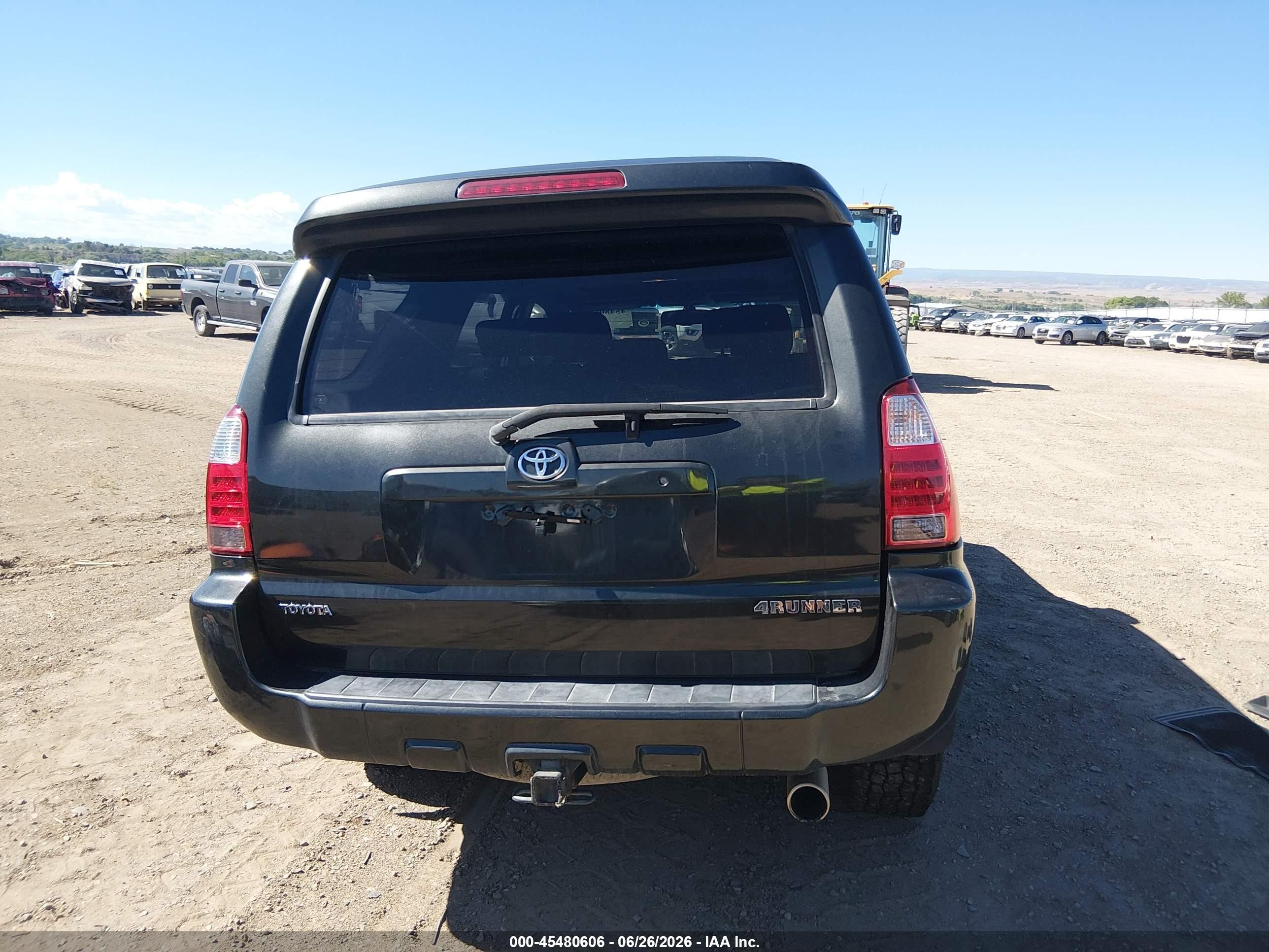 2007 Toyota 4runner Sr5 Sport Black vin: JTEBU14R978087481