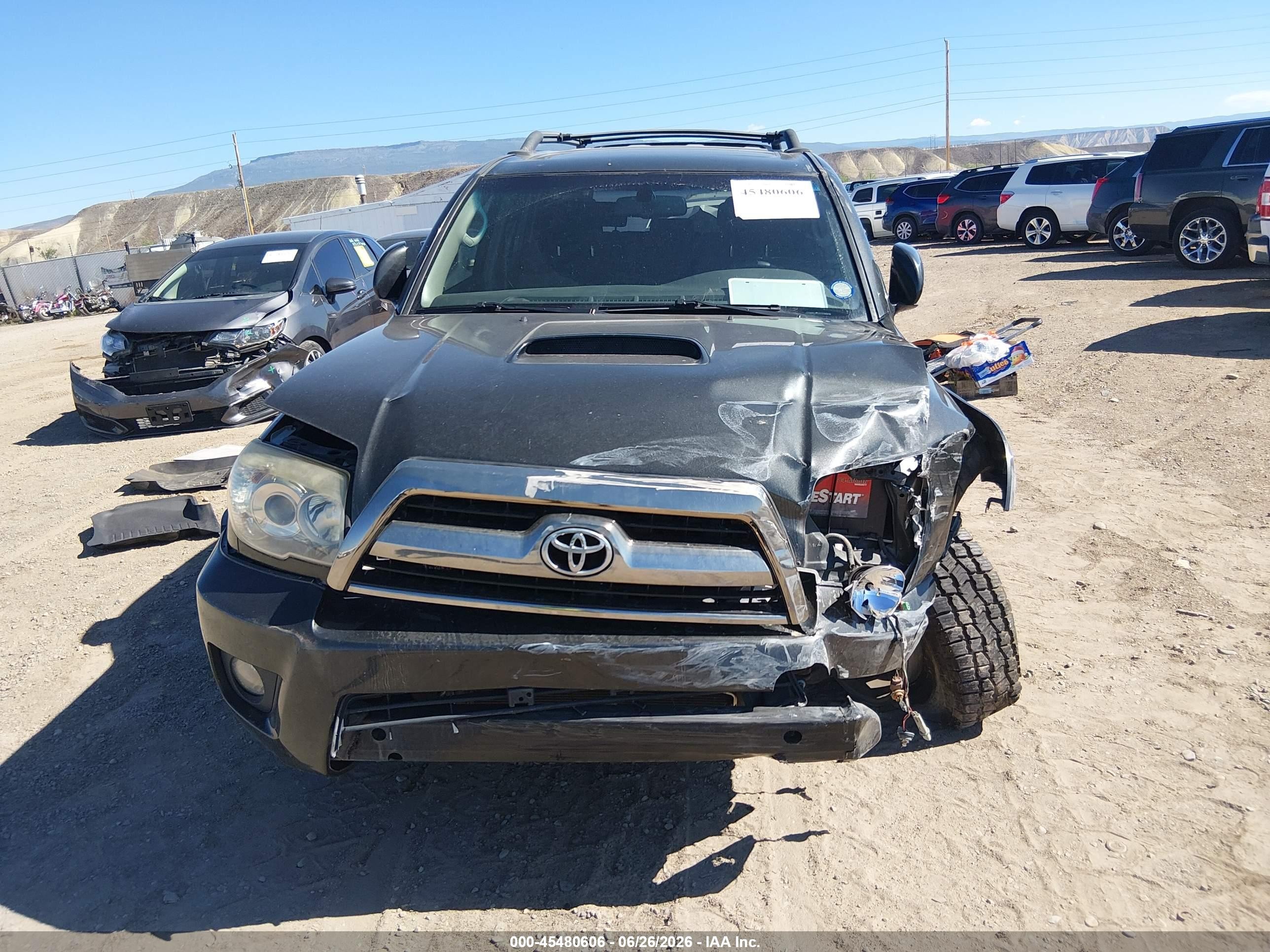 2007 Toyota 4runner Sr5 Sport Black vin: JTEBU14R978087481