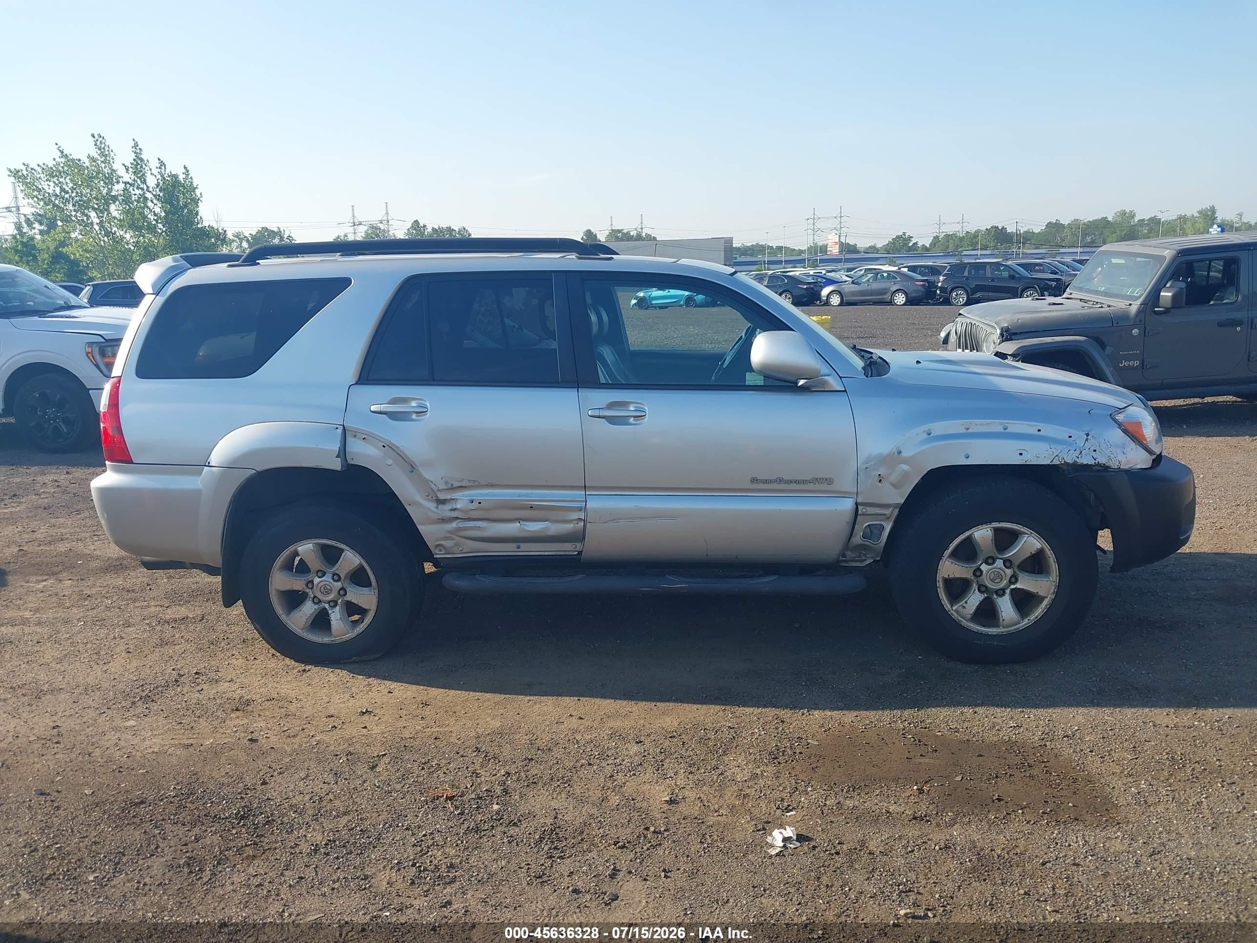 2007 Toyota 4runner Sr5 Sport Серебряный vin: JTEBU14R978105042