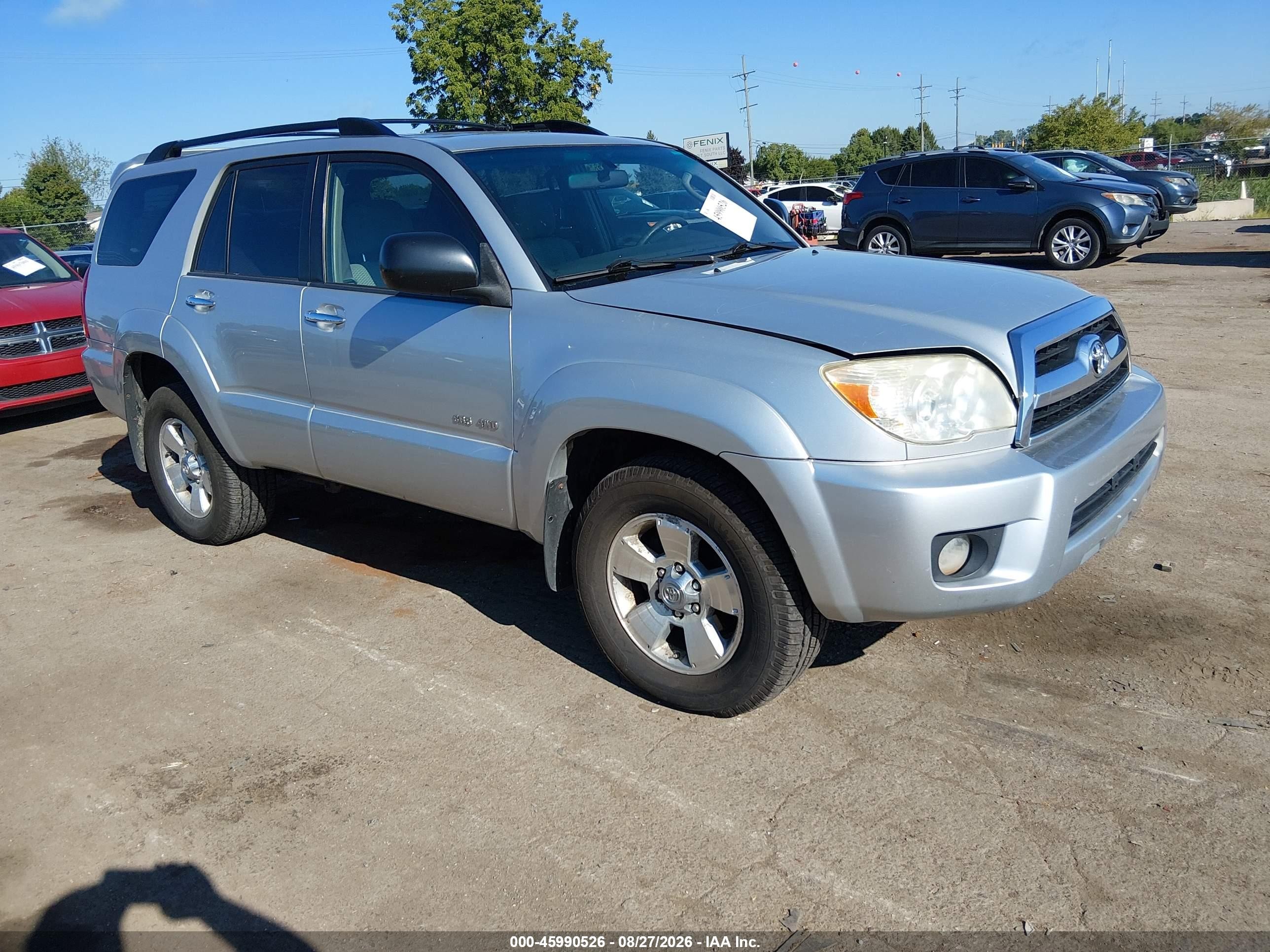 2008 Toyota 4runner Sr5 V6 Silver vin: JTEBU14R98K013627