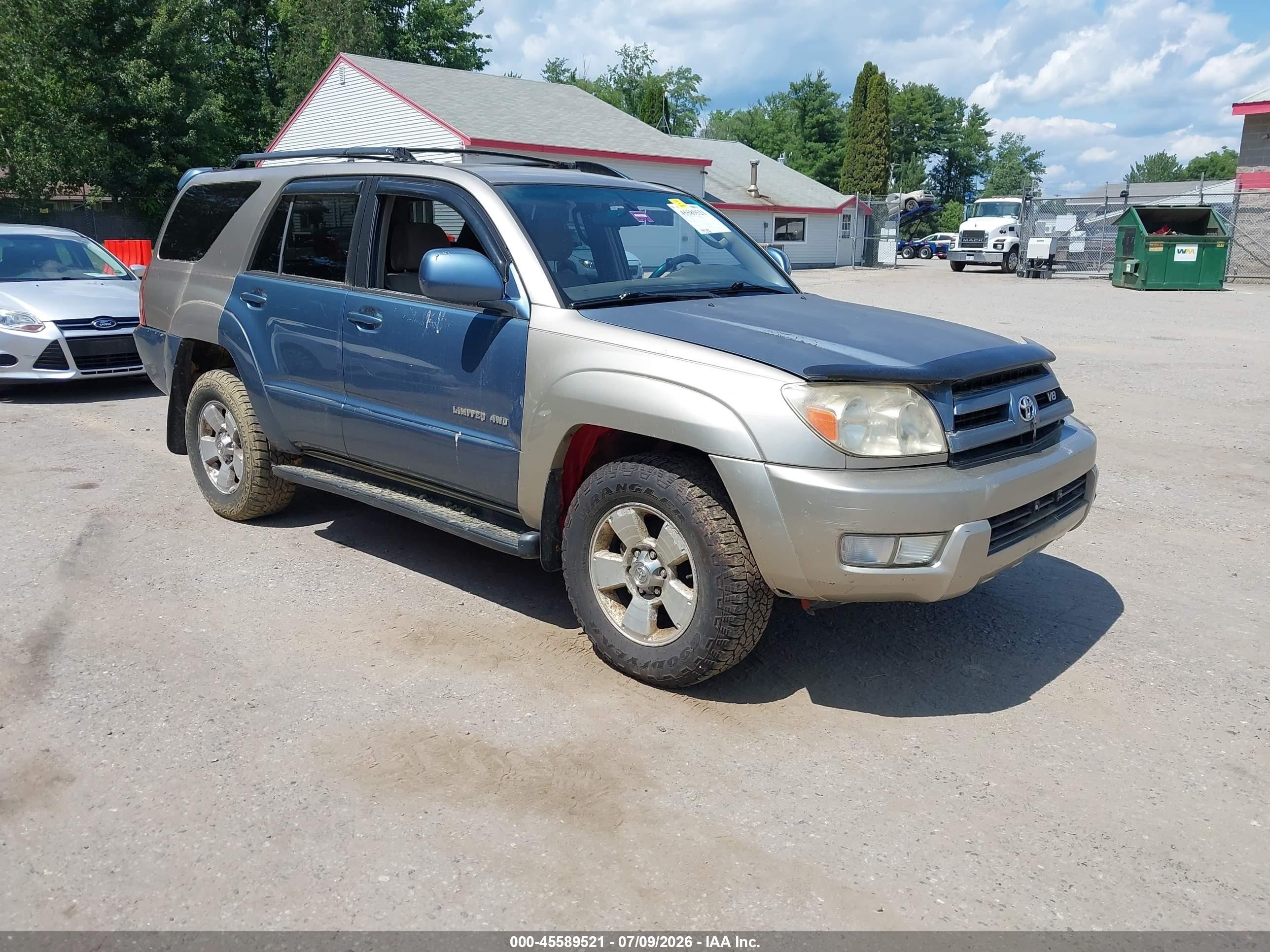 2003 Toyota 4runner Sr5 V6 Gold vin: JTEBU14RX30016346