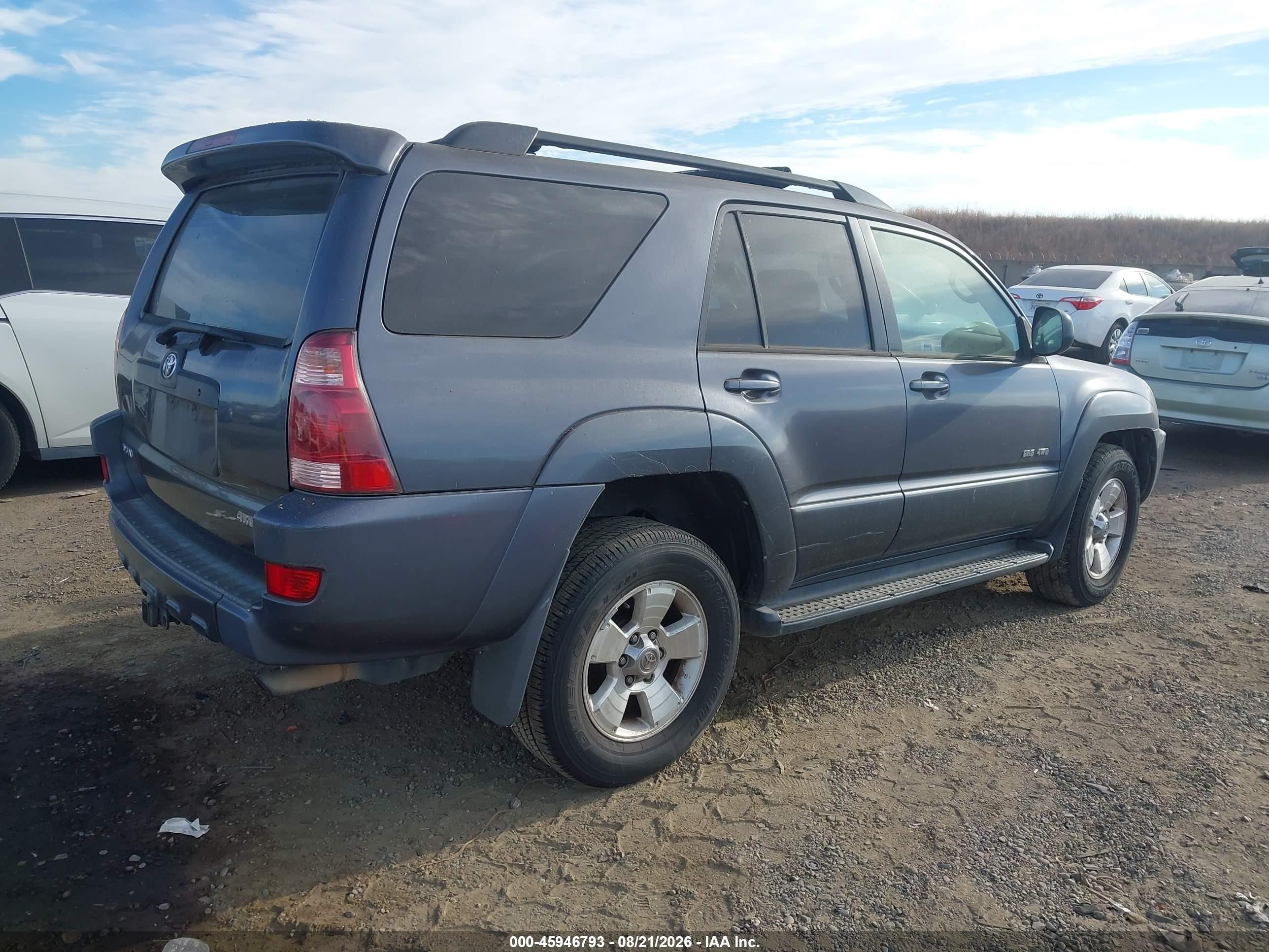 2003 Toyota 4runner Sr5 V6 Gray vin: JTEBU14RX38004439