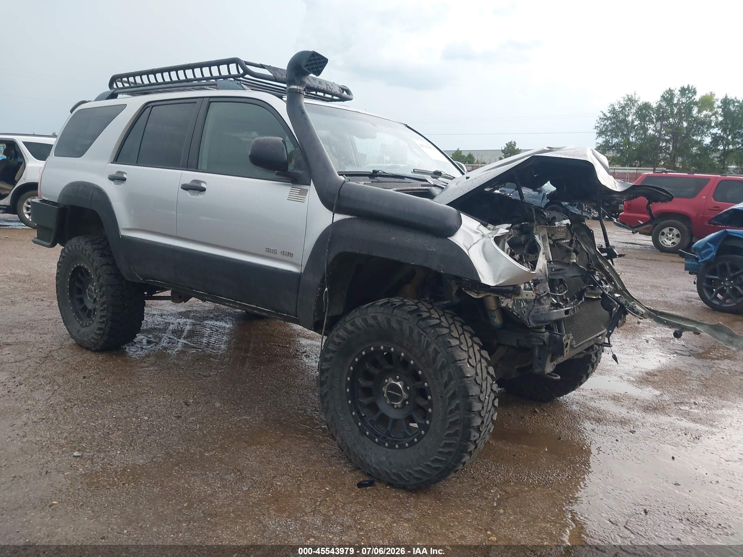 2004 Toyota 4runner Sr5 V6 Silver vin: JTEBU14RX40030782