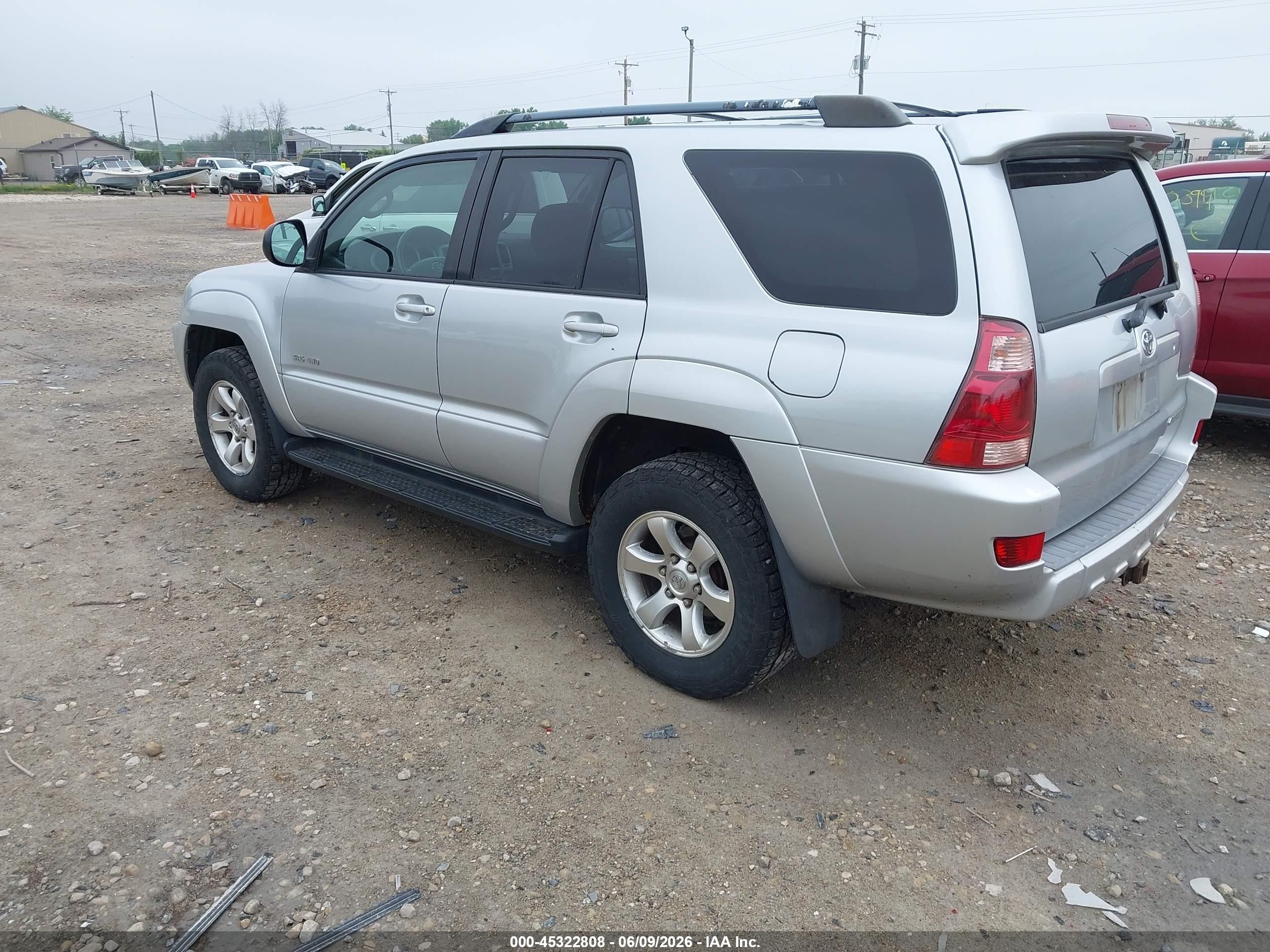 2004 Toyota 4runner Sr5 V6 Silver vin: JTEBU14RX40037795