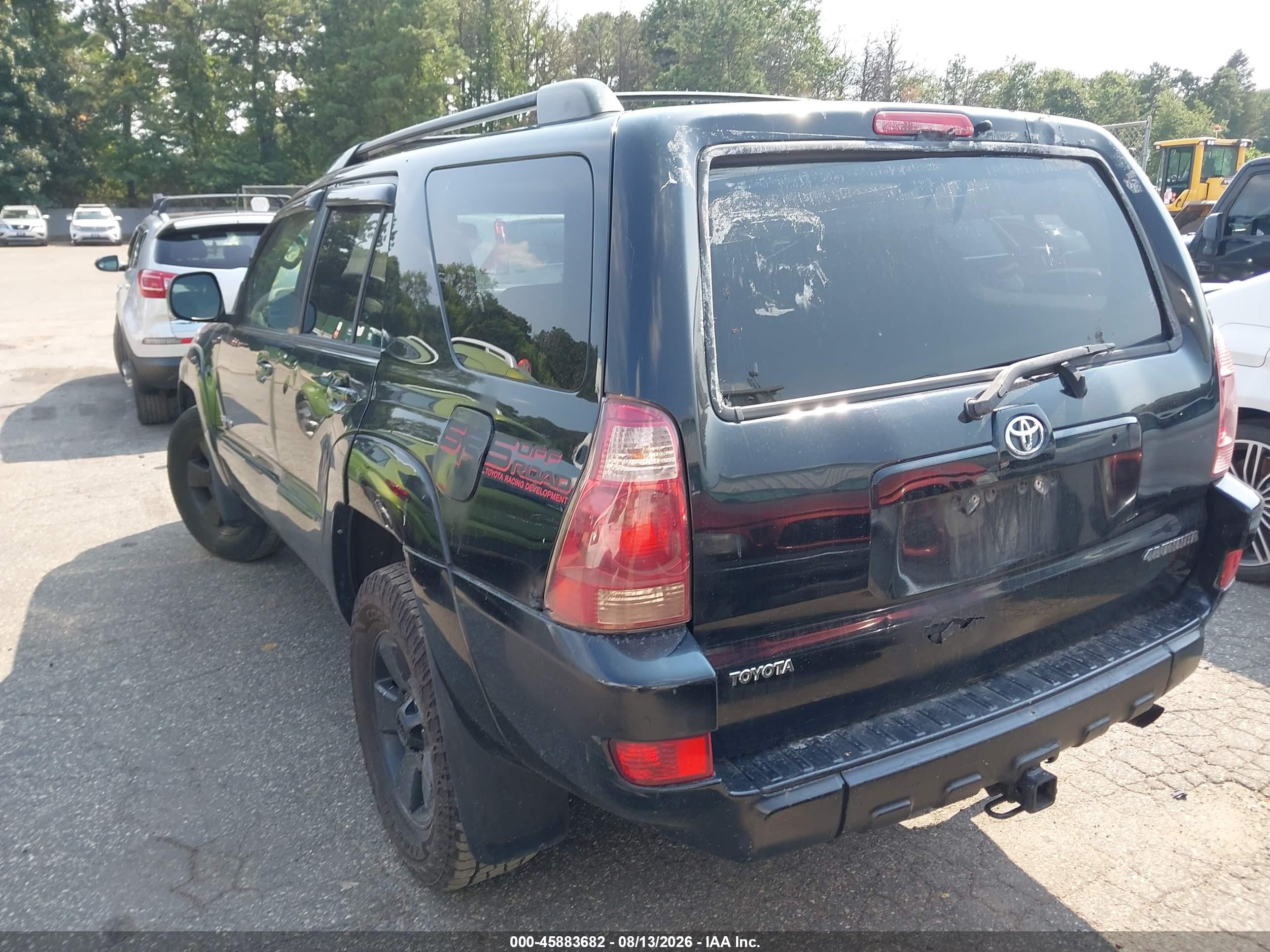 2004 Toyota 4runner Sr5 V6 Black vin: JTEBU14RX48024899