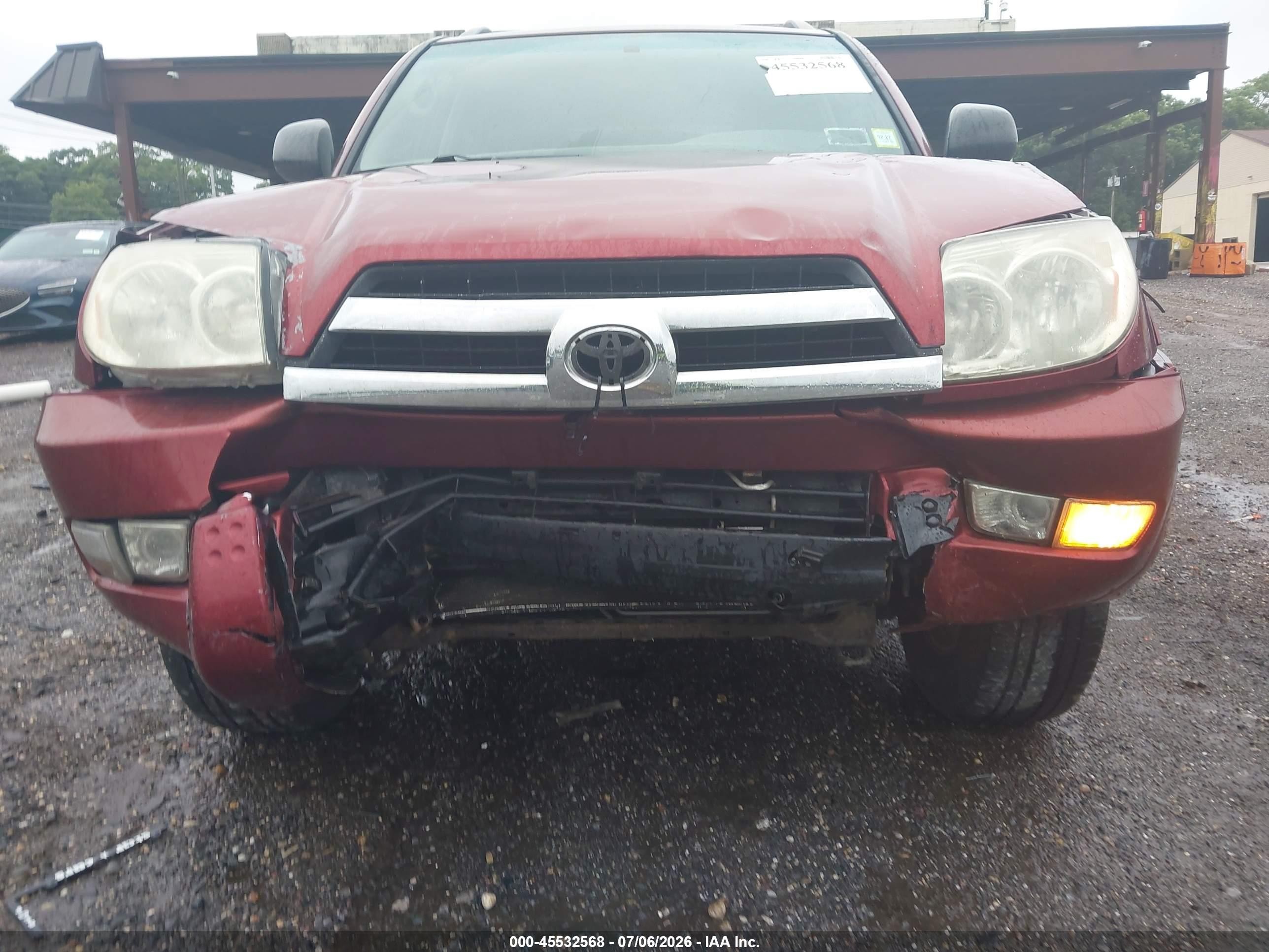 2005 Toyota 4runner Sr5 V6 Red vin: JTEBU14RX58035435
