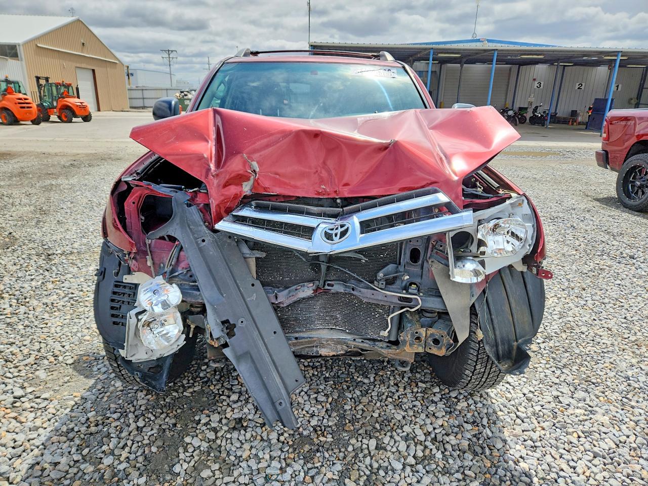 2005 Toyota 4 Runner Red vin: JTEBU14RX58048833